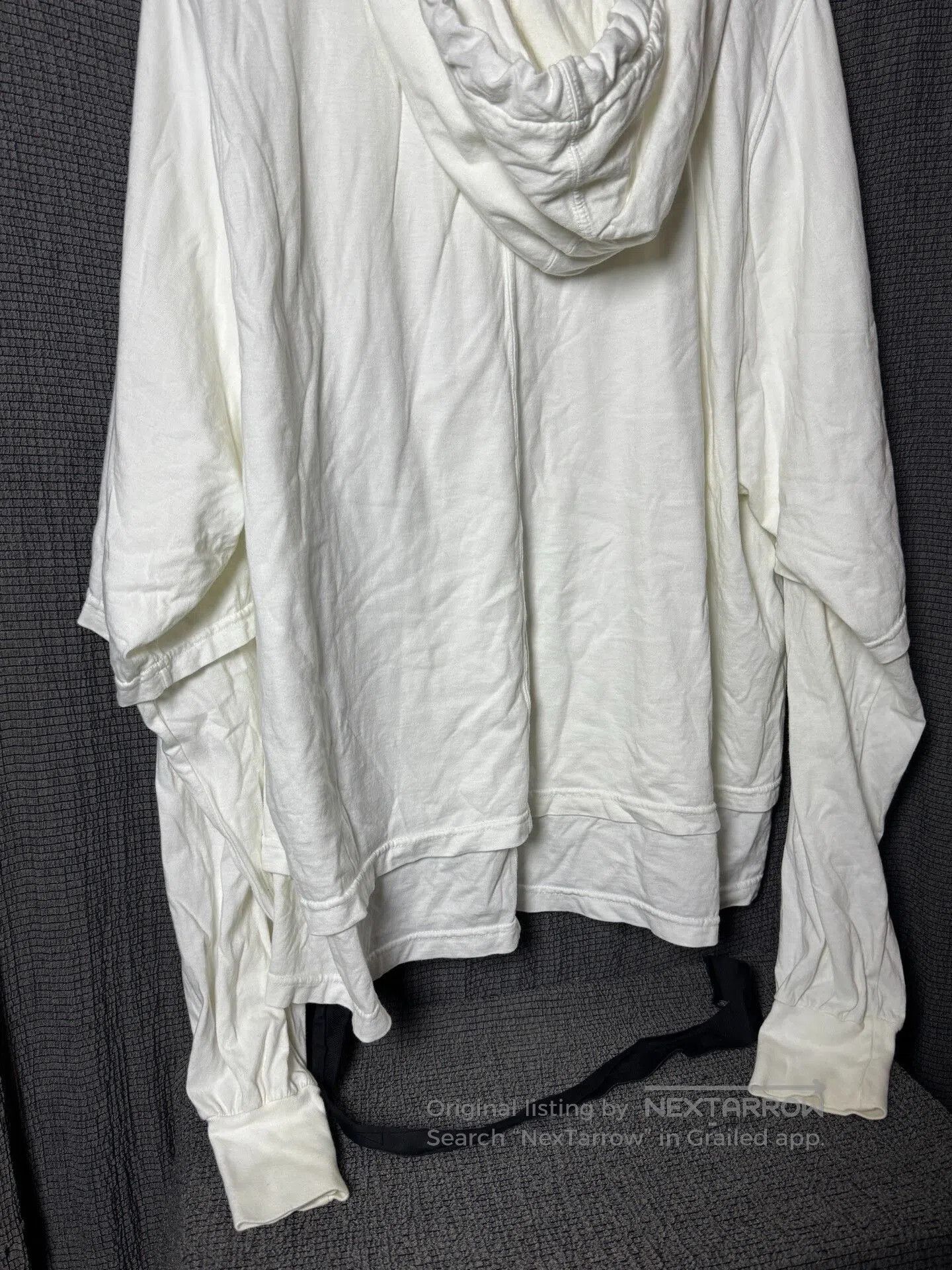Rick Owens rick owens double-layer hooded sweatshirt. Size US L / EU 52-54 / 3 - 6 Thumbnail
