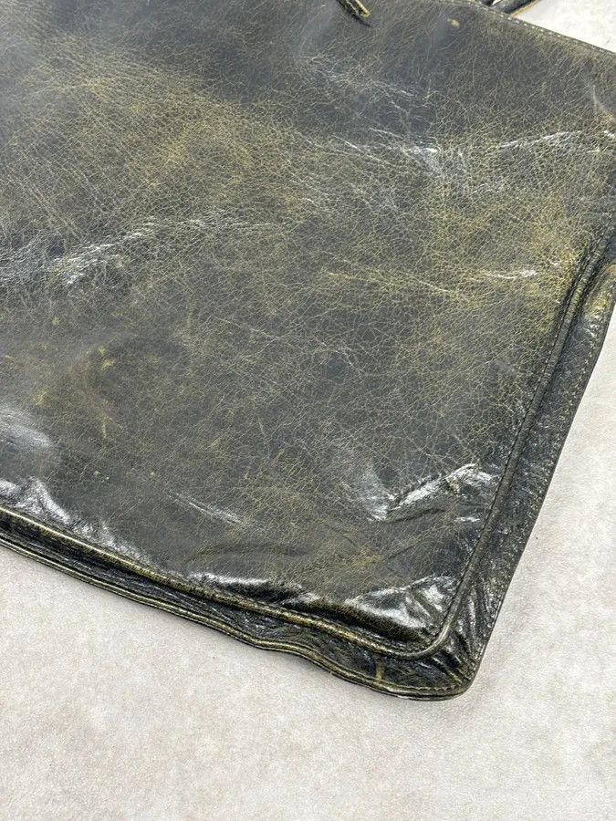 Roberto Cavalli SS2001 Roberto Cavalli Black Leather Silk-Lined Tote Bag Size ONE SIZE - 11 Thumbnail