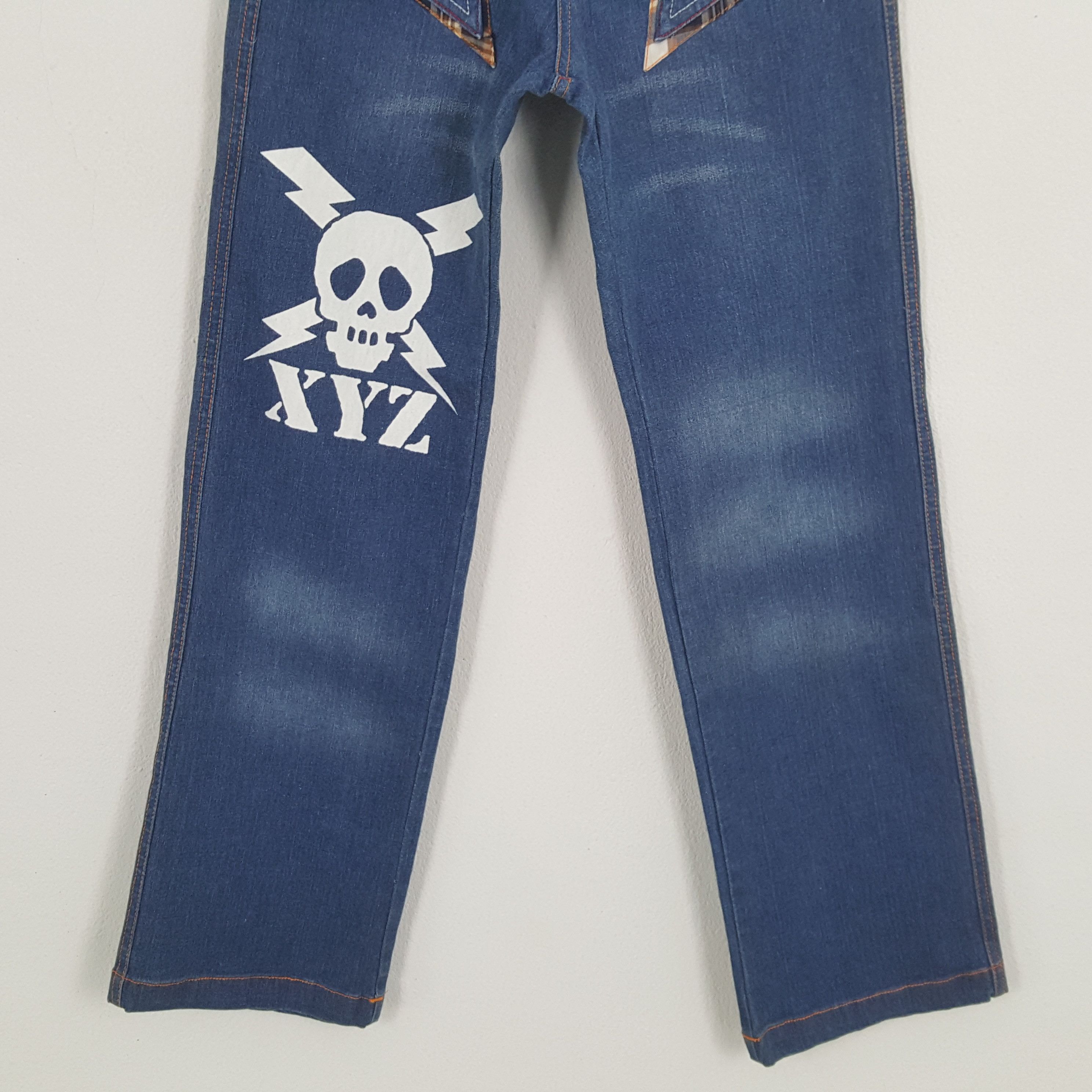 Vintage Vintage SKULLS XYZ Japanese Brand Style Jeans Size US 26 / EU 42 - 3 Thumbnail