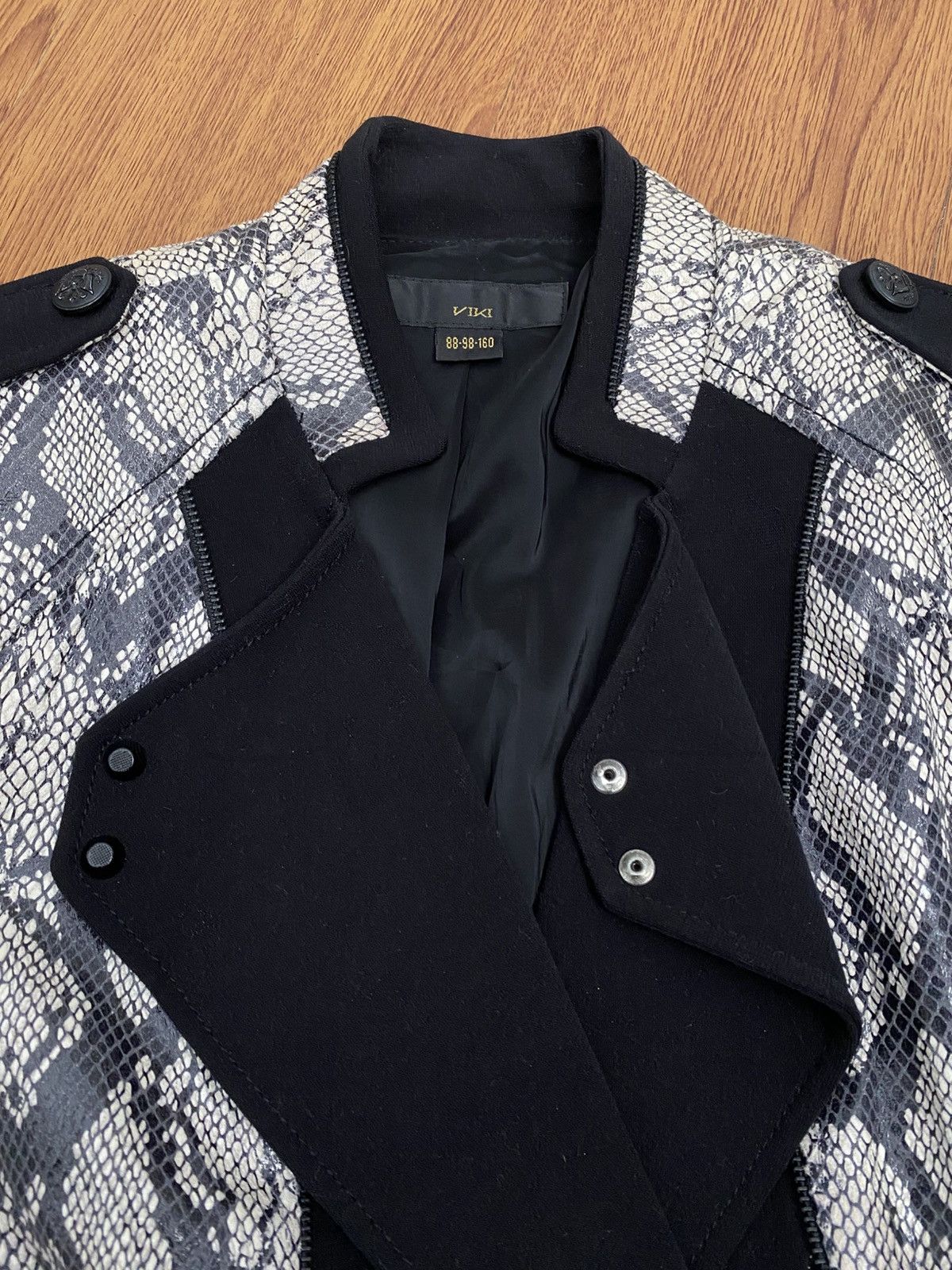 If Six Was Nine Viki snakeskin blazer i6w9 styled Size M / US 6-8 / IT 42-44 - 6 Thumbnail