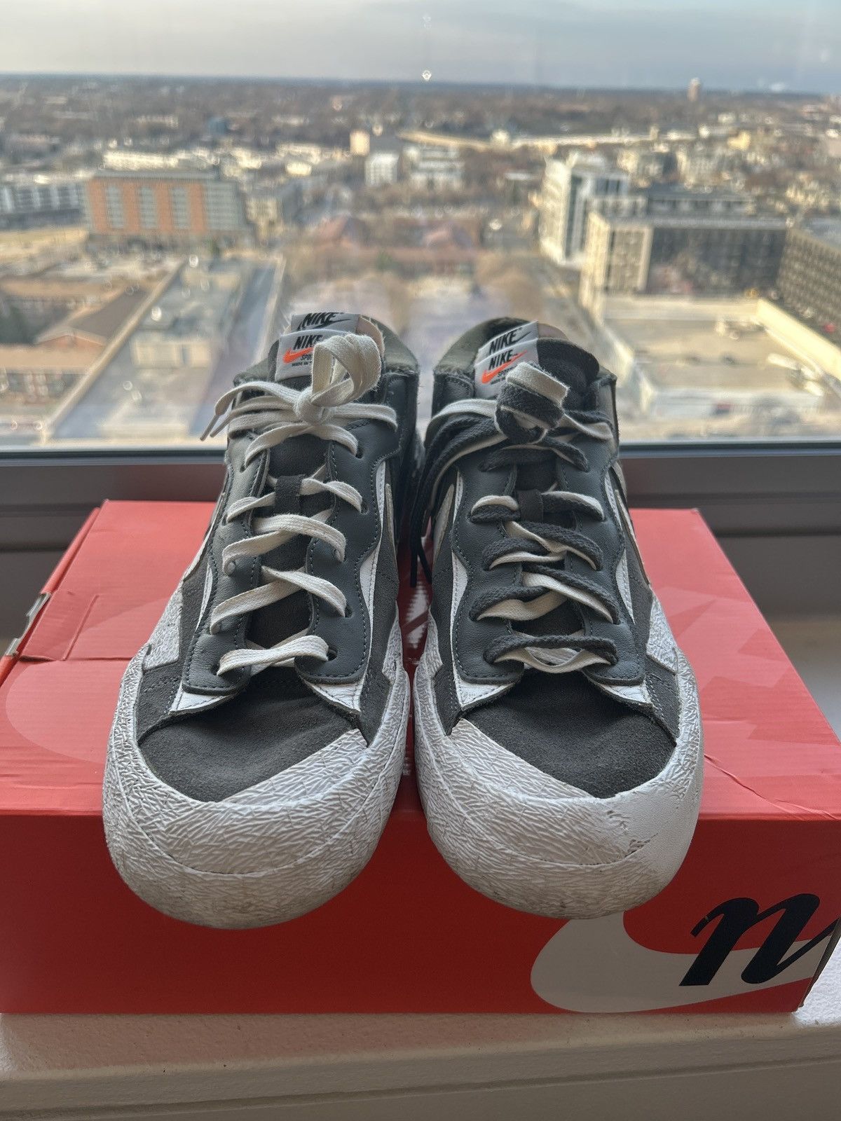 Nike × Sacai Nike Sacai Blazer Iron Grey Size US 14 / EU 47 - 3 Thumbnail