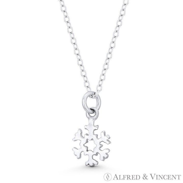 Other Tiny Snowflake Winter Holiday Charm 16x9mm Pendant Size ONE SIZE - 1 Preview