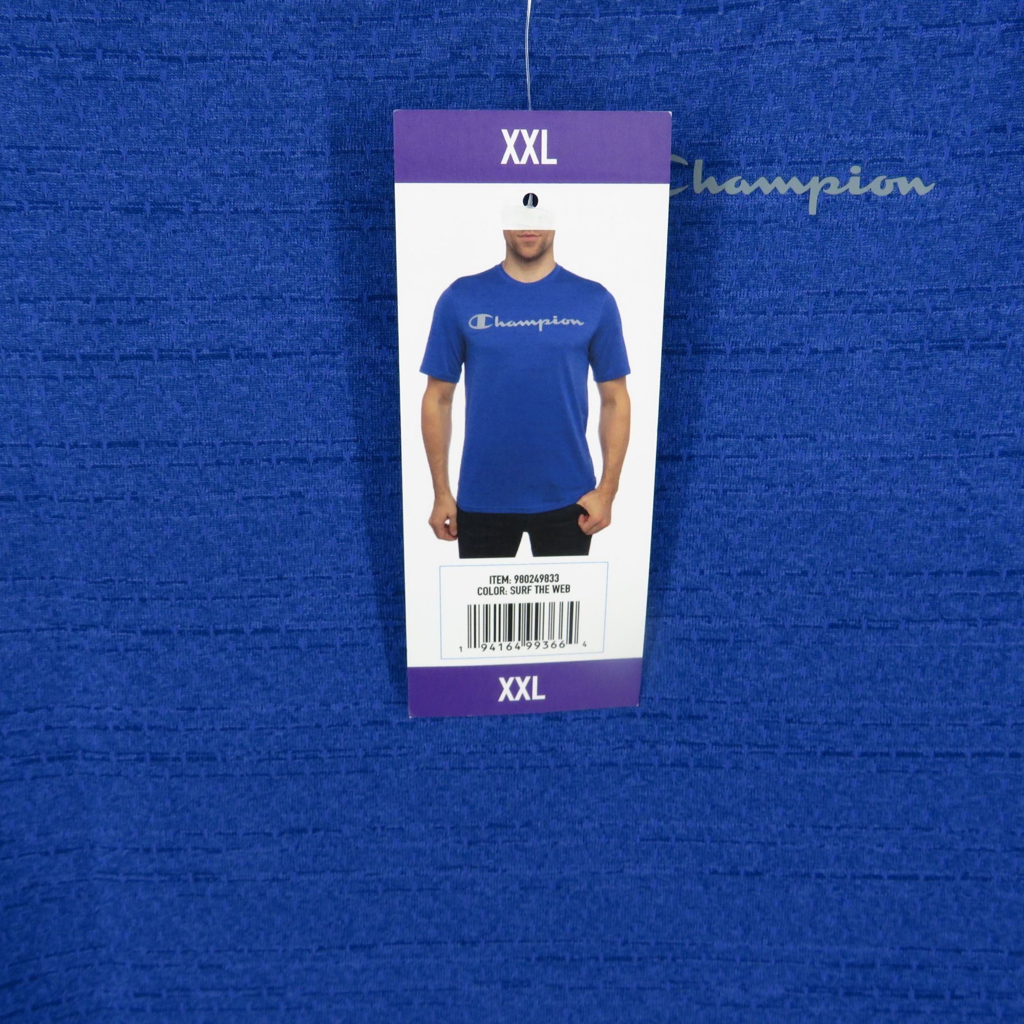 Champion Champion Mens Blue Short Sleeve Logo T-Shirt XXL NWT Size US XXL / EU 58 / 5 - 6 Thumbnail