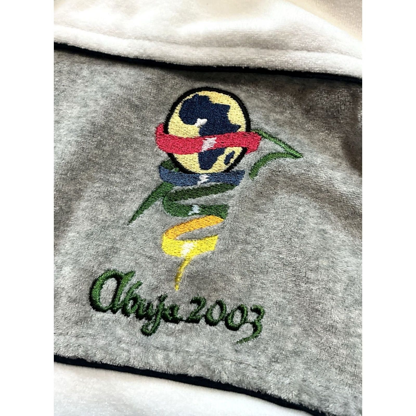 Velour VINTAGE Y2K 2003 Abuja 8th All Africa Games Team Velour Full Zip Jacket XL Mens White Track Jacket Size US XL / EU 56 / 4 - 2 Thumbnail