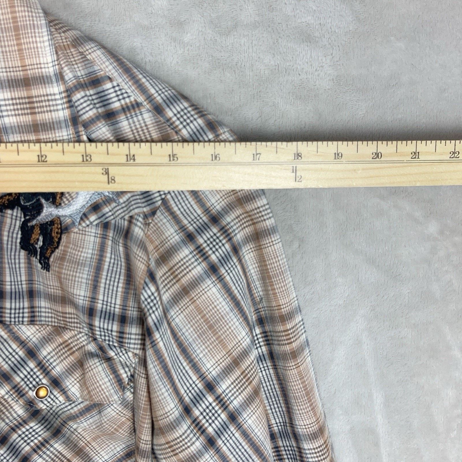 Other Vtg Karmen Silver Collection Western Shirt Pearl Snap USA Size US S / EU 44-46 / 1 - 11 Thumbnail