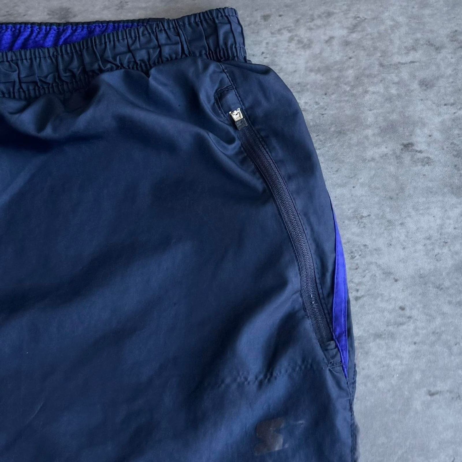 Starter × Vintage Vintage Y2K Starter Navy Blue Technical Baggy Sweatpants Size US 38 / EU 54 - 3 Thumbnail