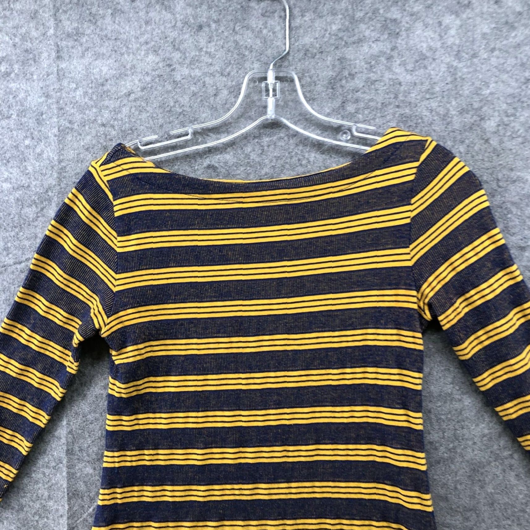 Urban Outfitters Urban Outfitters BDG Dress Women XS Multicolor Stripe 3/4 Sleeve Boat Neck Short Knit Pullover Casual Size XS / US 0-2 / IT 36-38 - 3 Thumbnail