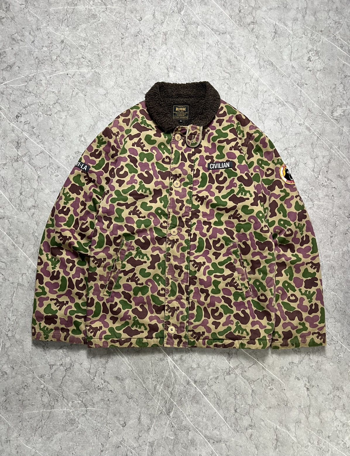 Japanese Brand × Vintage × Xlarge (SOLD) Xlarge Camouflage Jacket Size US M / EU 48-50 / 2 - 1 Thumbnail