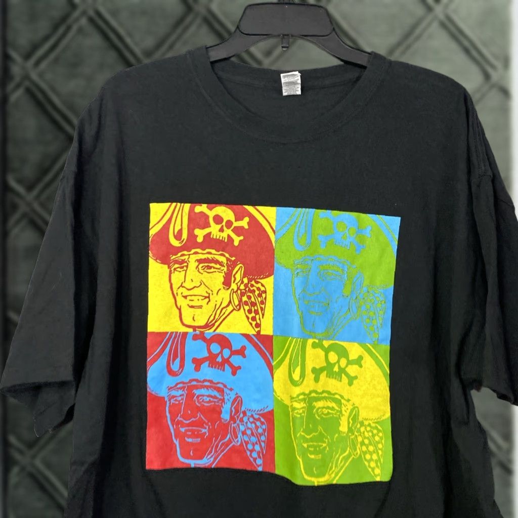 MLB VINTAGE Pittsburgh Pirates T Shirt XL Andy Warhol Theme 90s