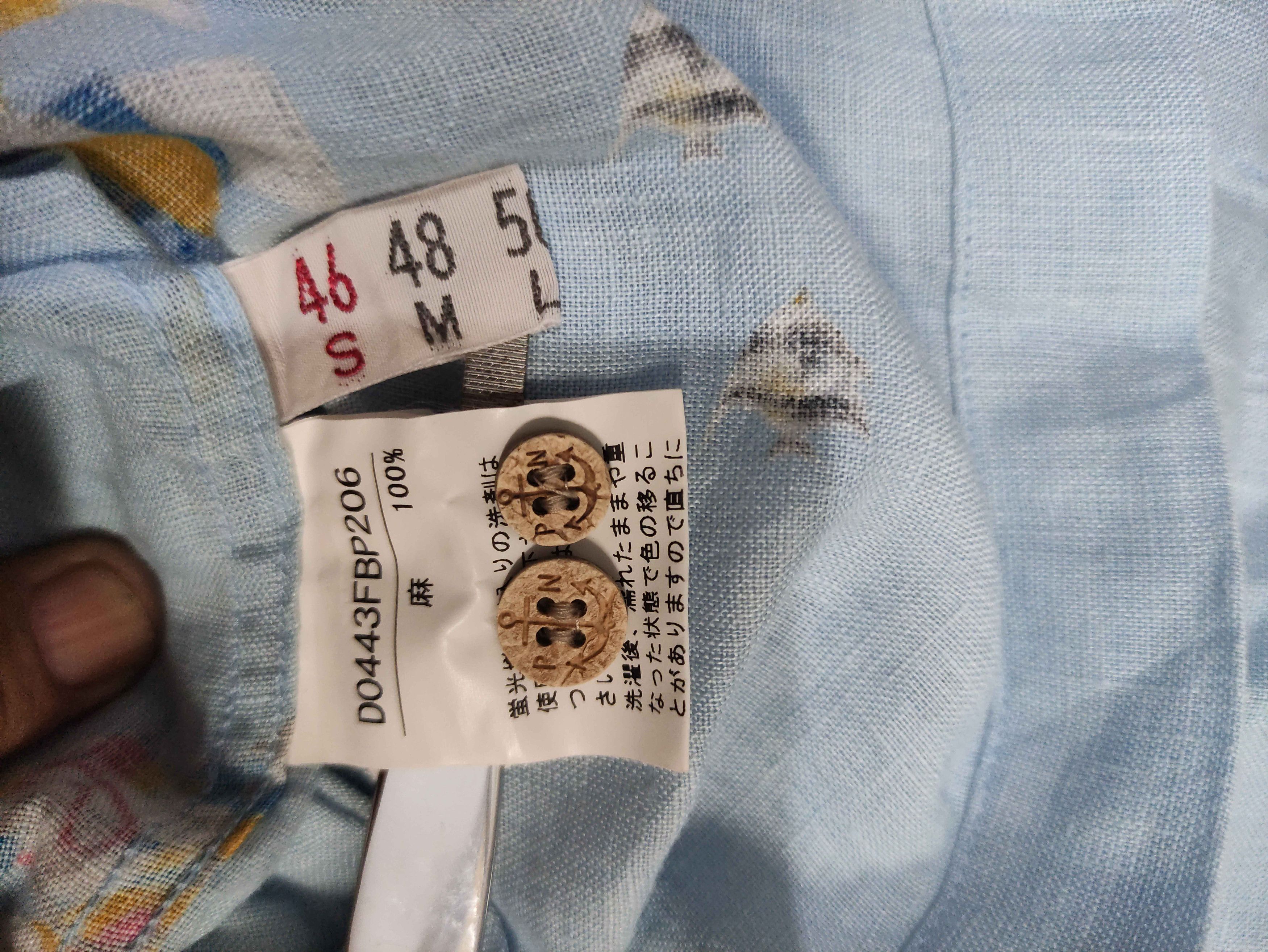 Japanese Brand Papas Diving Bear Print Open Collar Short Sleeve Shirt Size US M / EU 48-50 / 2 - 9 Thumbnail