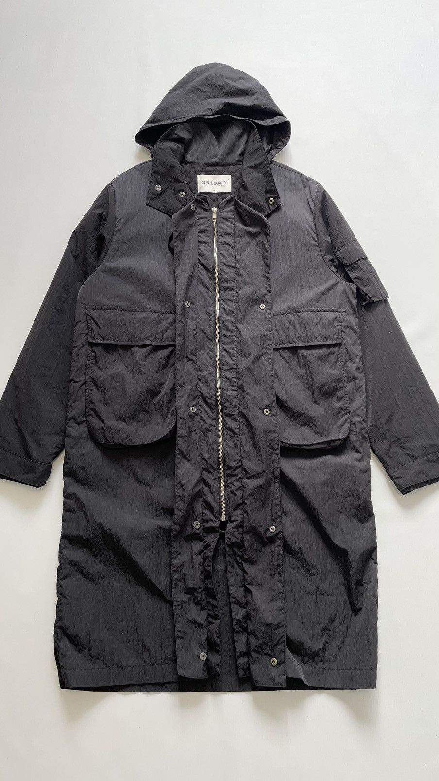 Our Legacy A/W 14 ‘Black Wave’ Nylon Parka Size US M / EU 48-50 / 2 - 2 Thumbnail