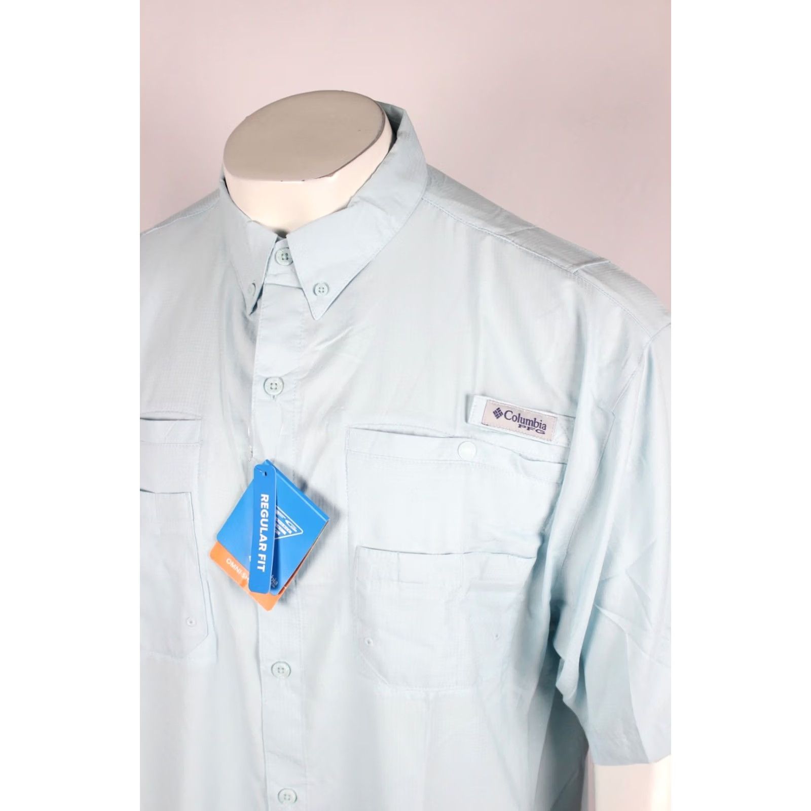 Vintage Columbia PFG Tamiami II Men's Shirt XL Blue Short Sleeve FM7266 482 Size US XL / EU 56 / 4 - 3 Thumbnail