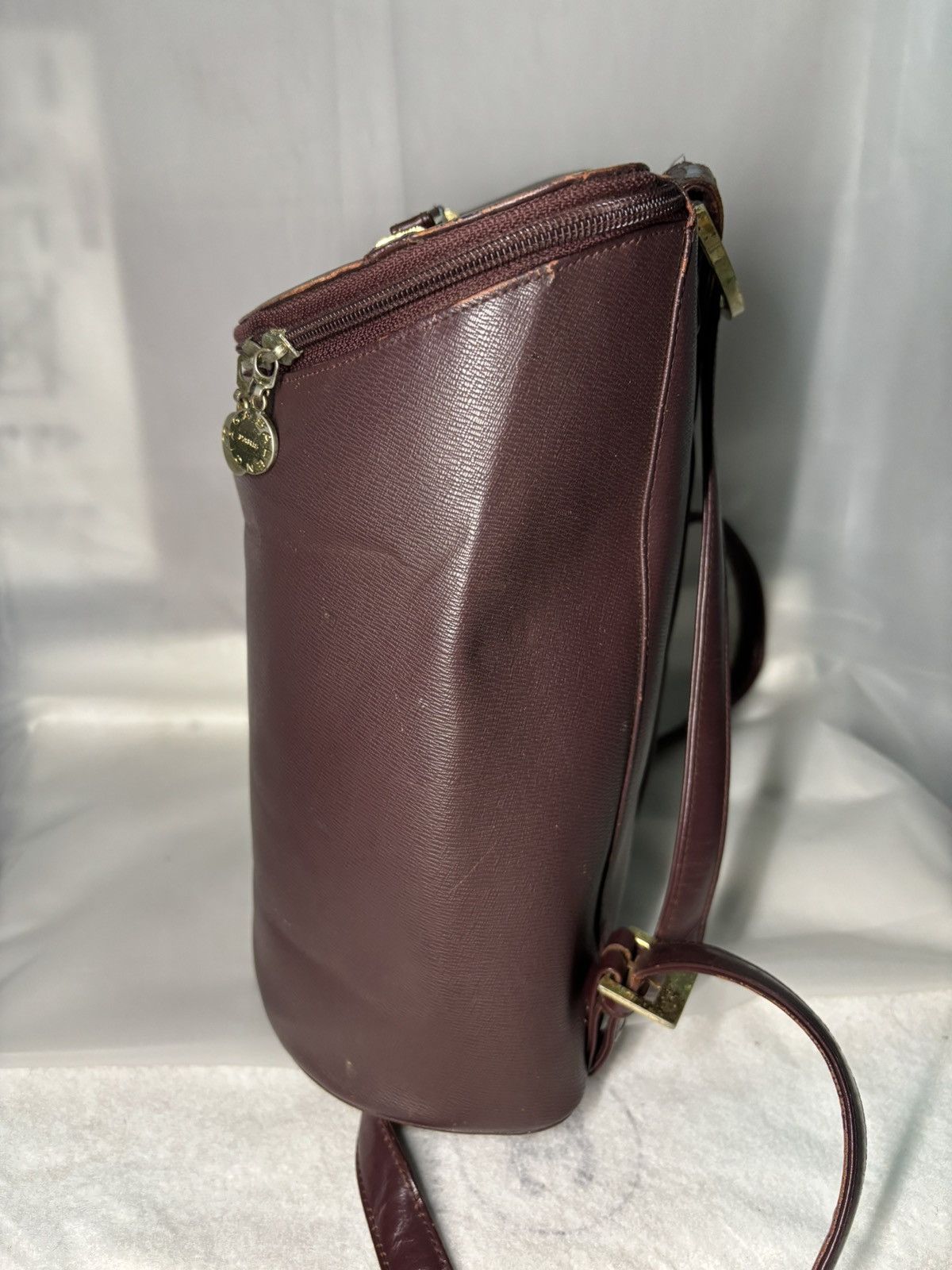 Balenciaga (rlly2 worn) Vintage Balenciaga Backpack Maroon Size ONE SIZE - 4 Thumbnail