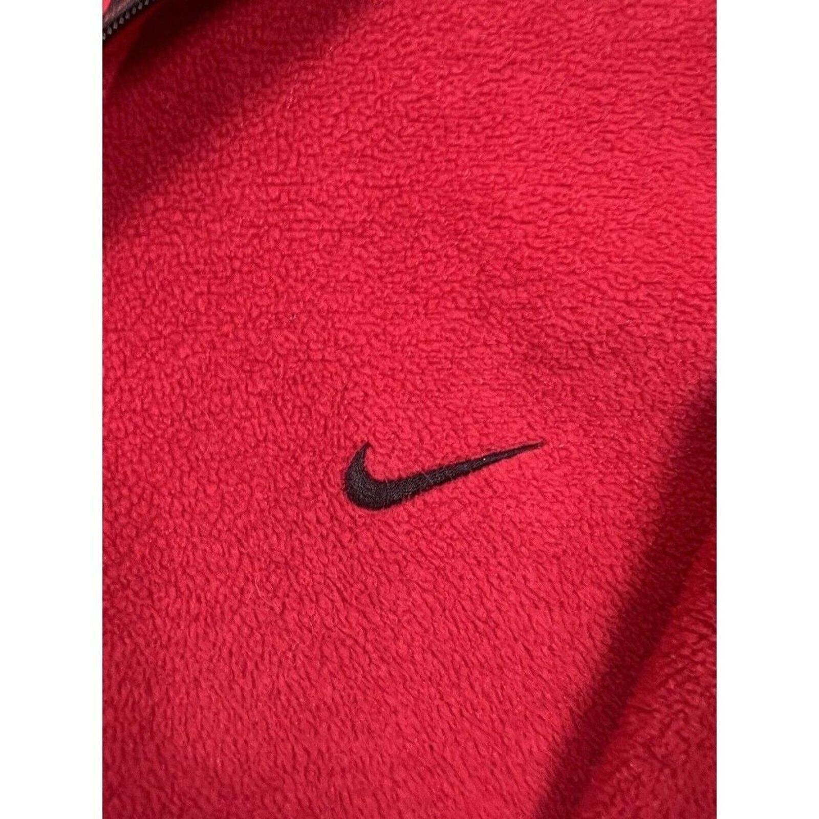 Nike Vintage Nike Mens MD Sweater Red Fleece 1/4 Zip Logo Swoosh Size US M / EU 48-50 / 2 - 3 Thumbnail