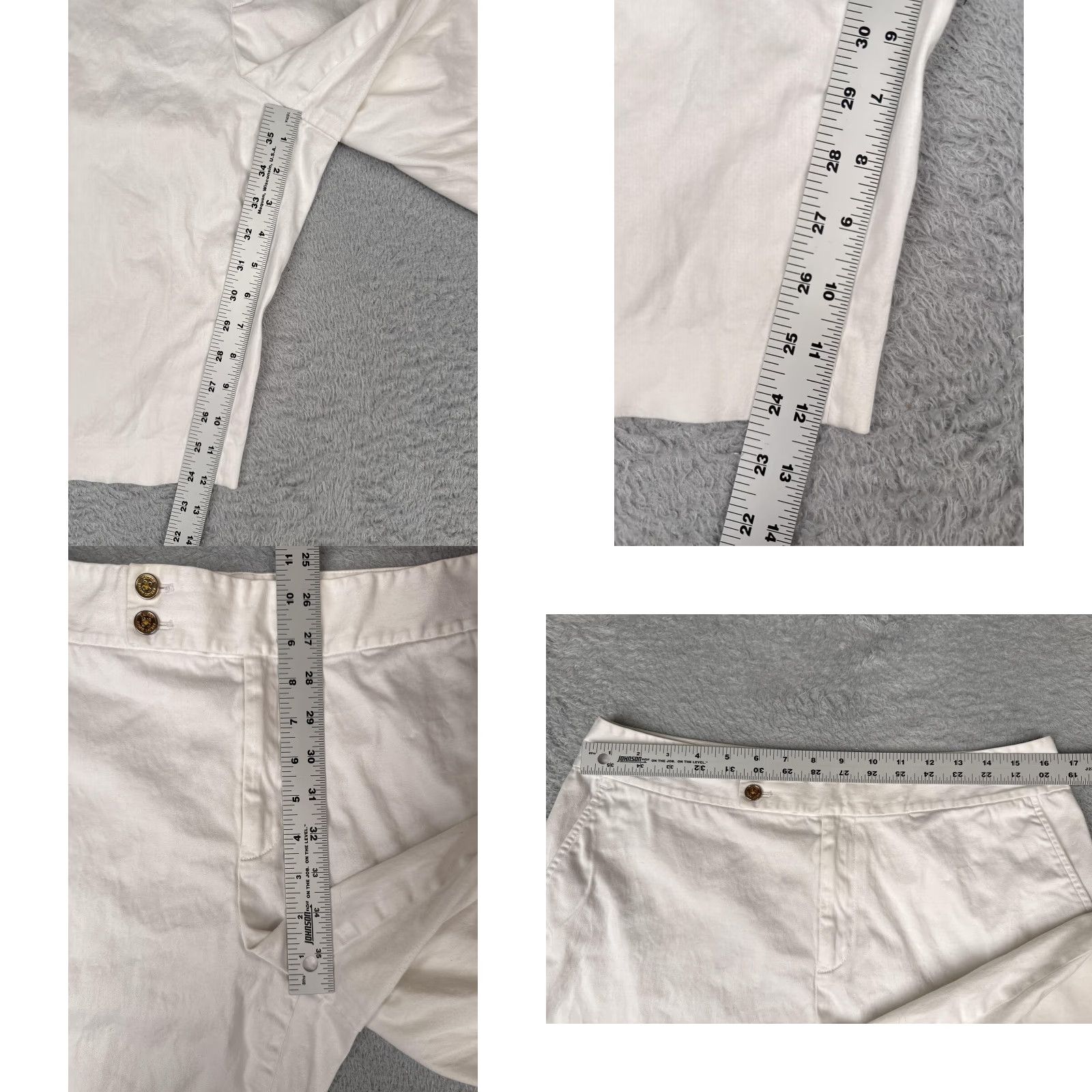 Ralph Lauren Lauren Ralph Lauren Shorts Womens 12 White Bermuda Chino Golf Dressy Casual Size 34" / US 12 / IT 48 - 8 Thumbnail