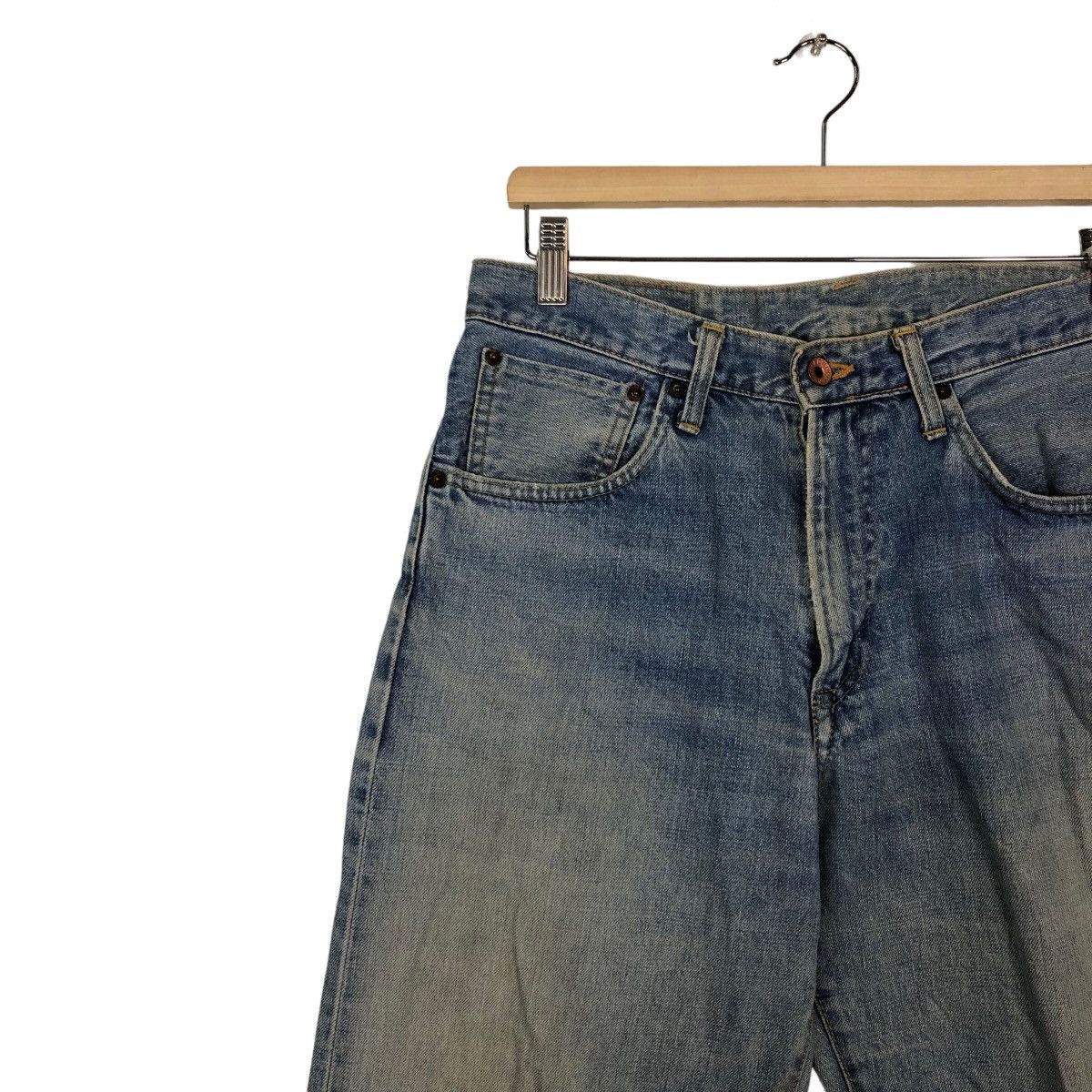 Japanese Brand 🔥90’s Vintage Edwin Distressed Denim Jeans Cowboy Design Size US 32 / EU 48 - 6 Thumbnail