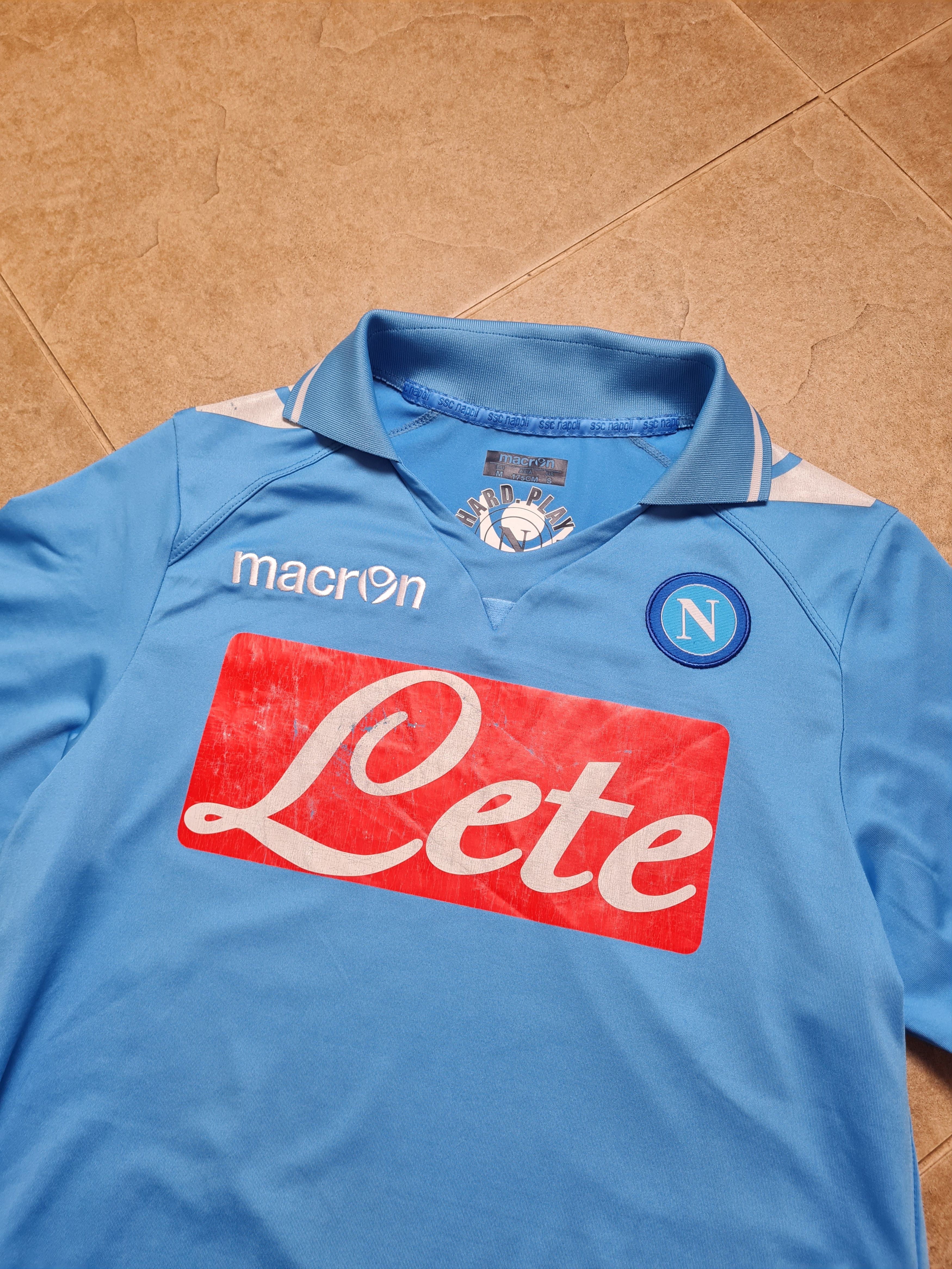 Macron Macron 2013-14 SSC Napoli Soccer Shirt Blue Men's Size S-M Size US S / EU 44-46 / 1 - 2 Thumbnail