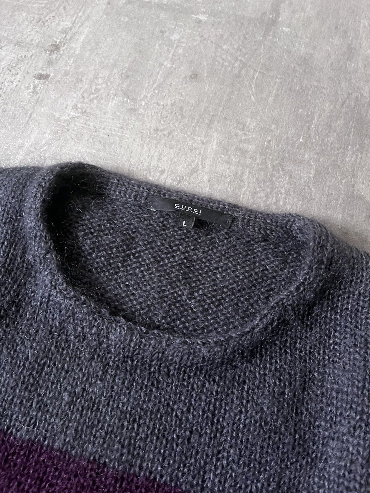 Gucci Gucci F/W 2011 Mohair Silk blend fuzzy sweater Size US L / EU 52-54 / 3 - 2 Thumbnail