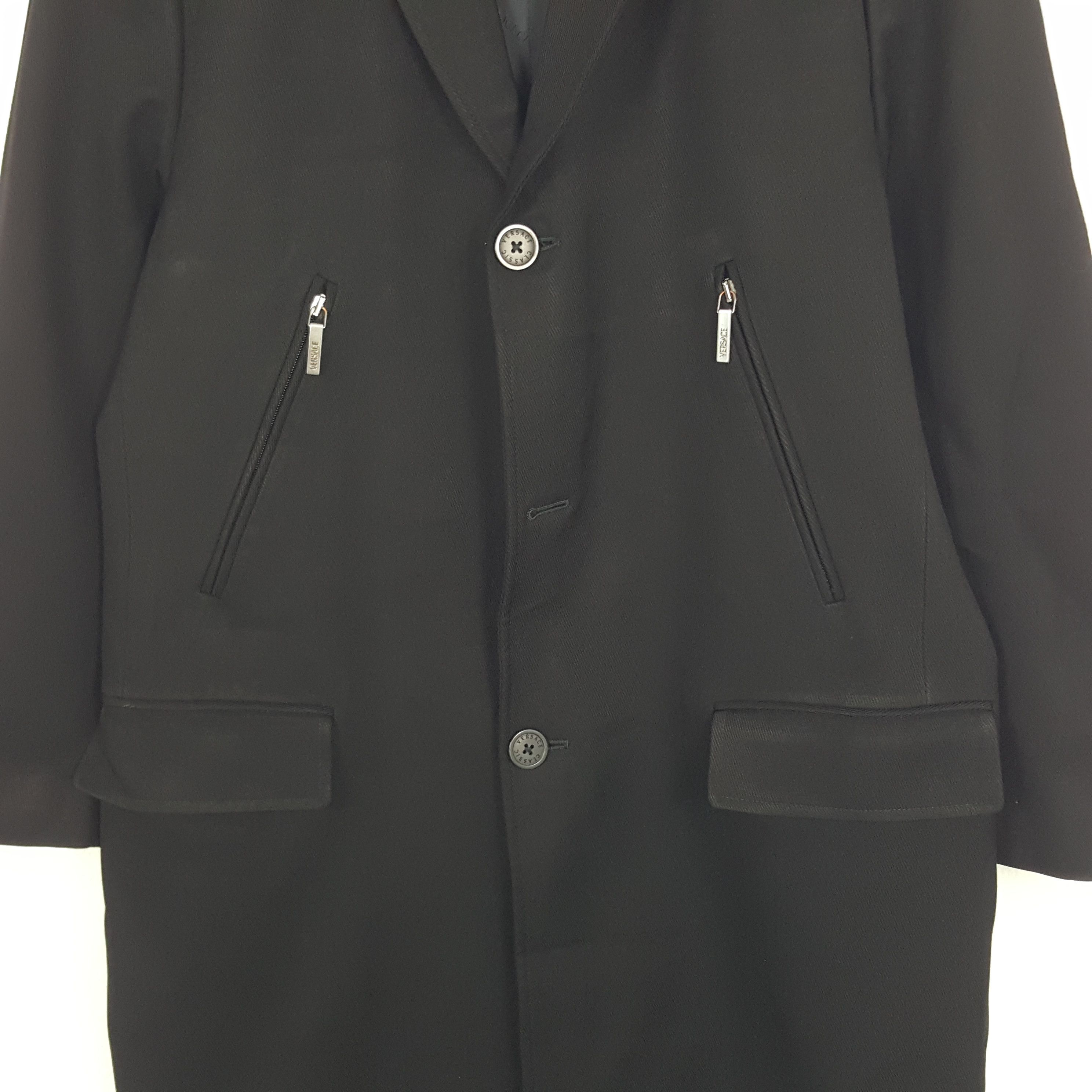 Versace × Vintage Vintage Versace Classic Long Trench Coat Jacket Size US M / EU 48-50 / 2 - 2 Thumbnail