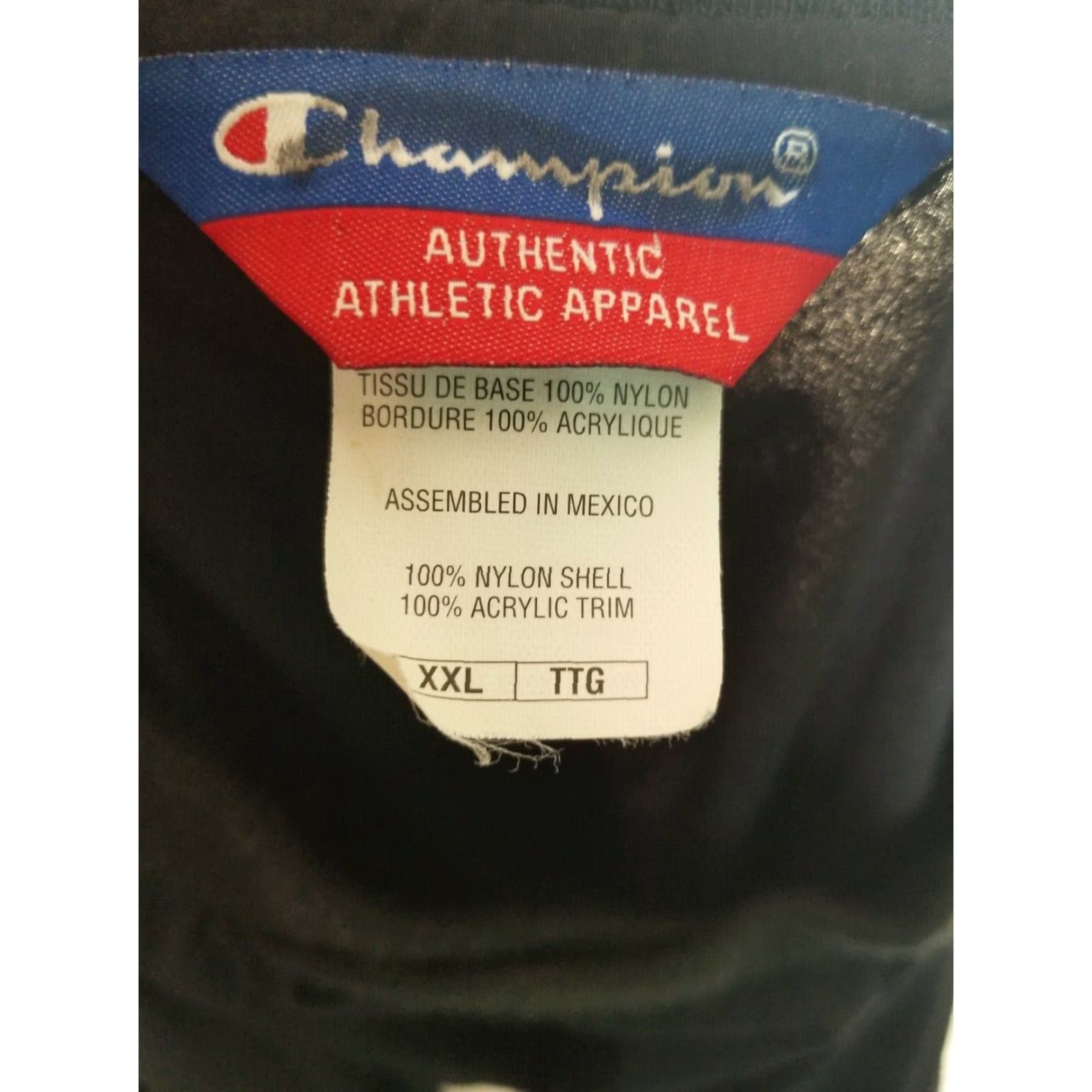 Champion VINTAGE Champion Pullover Windbreaker Jacket with Pockets Black Mens XXL Size US XXL / EU 58 / 5 - 4 Thumbnail