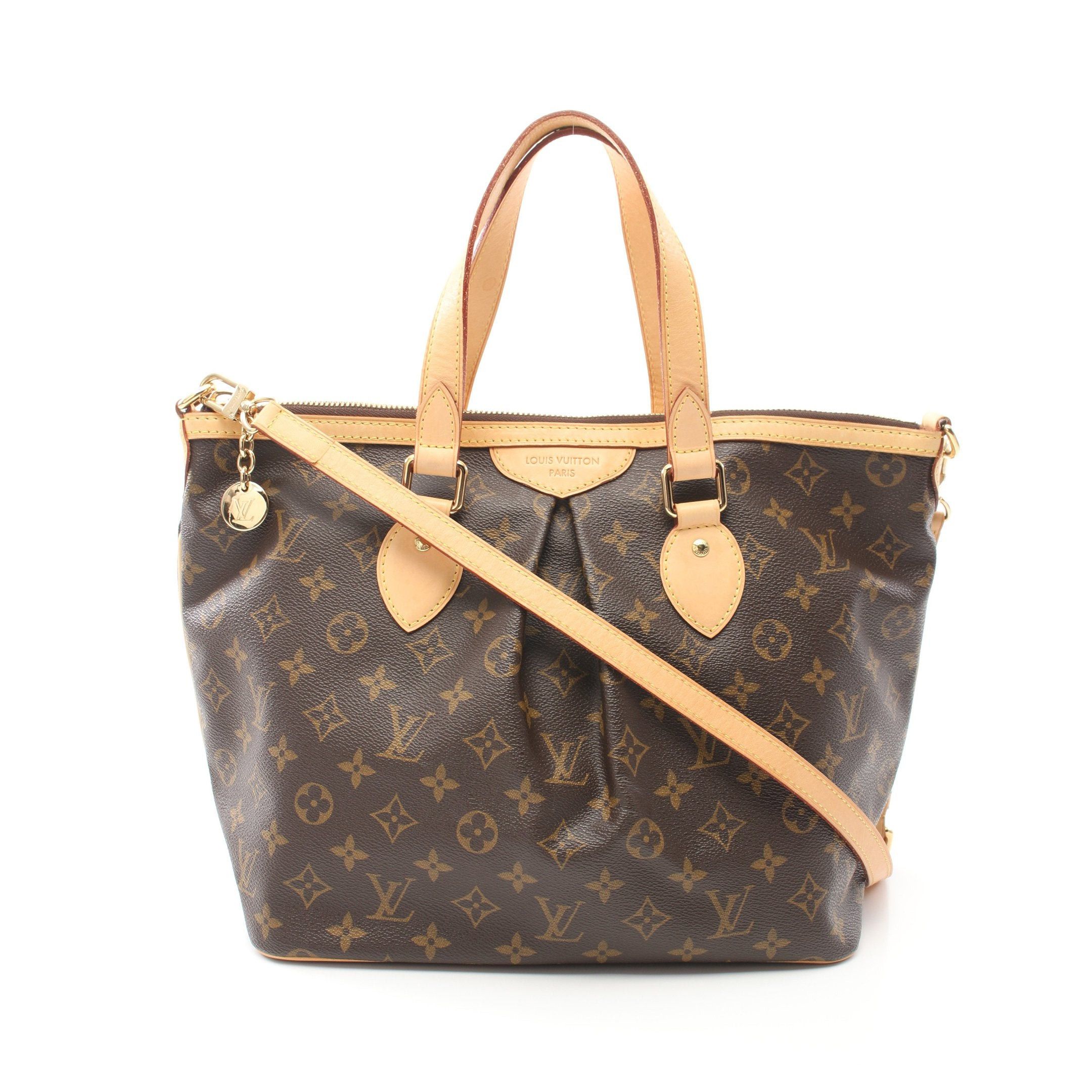 Louis Vuitton Louis Vuitton Palermo Pm Monogram Handbag Leather Brown Size ONE SIZE - 1 Thumbnail