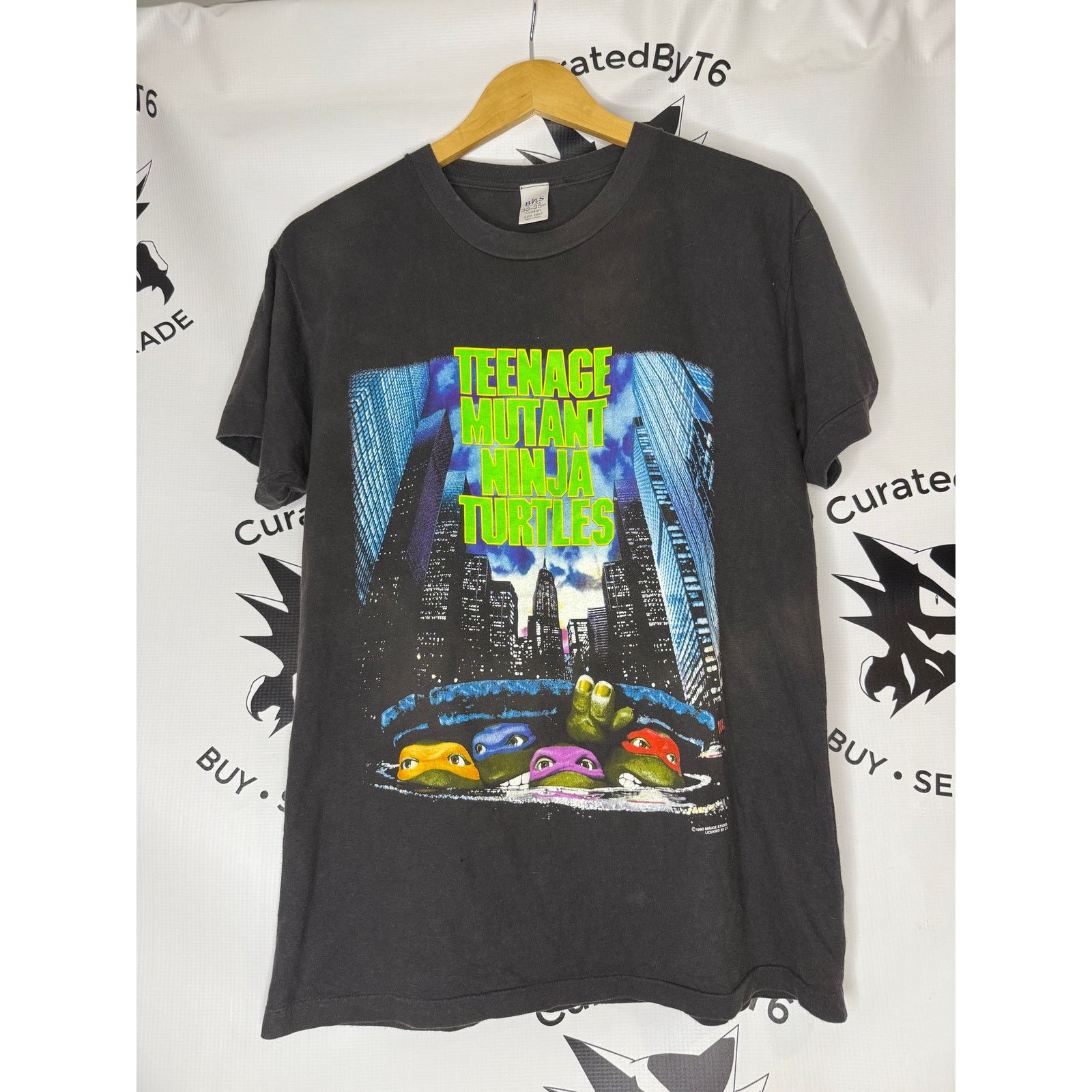 Vintage Vintage 1990 Teenage Mutant Ninja Turtles Movie Promo Shirt Size US M / EU 48-50 / 2 - 1 Thumbnail