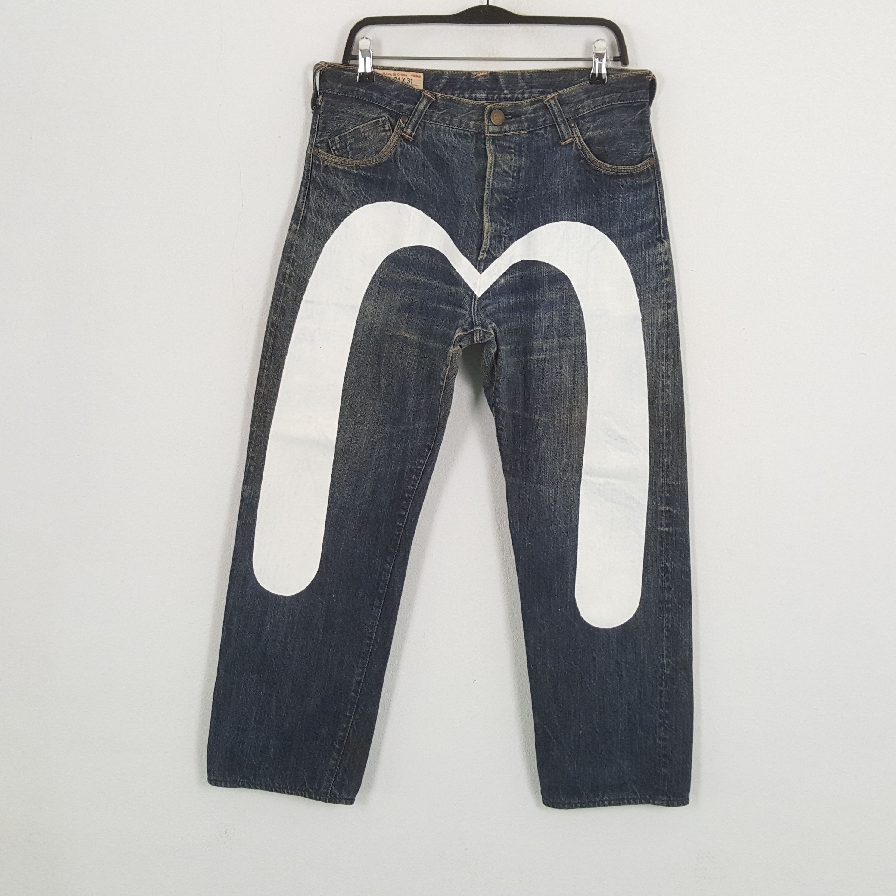 Evisu EVISU Japanese Brand Custom Daicock Jeans c277n19 Size US 31 - 1 Thumbnail