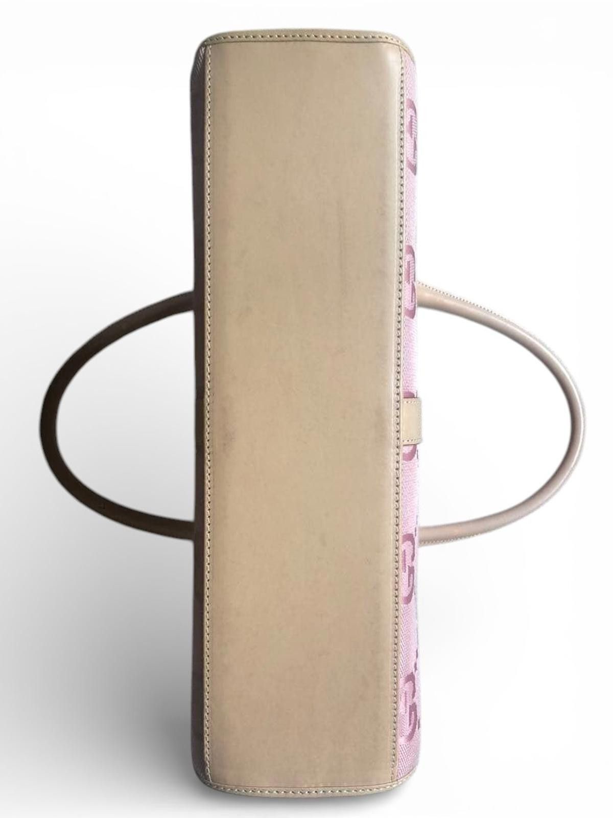 Gucci Gucci - Pink GG Monogram Canvas Shoulder Bag Size ONE SIZE - 5 Thumbnail