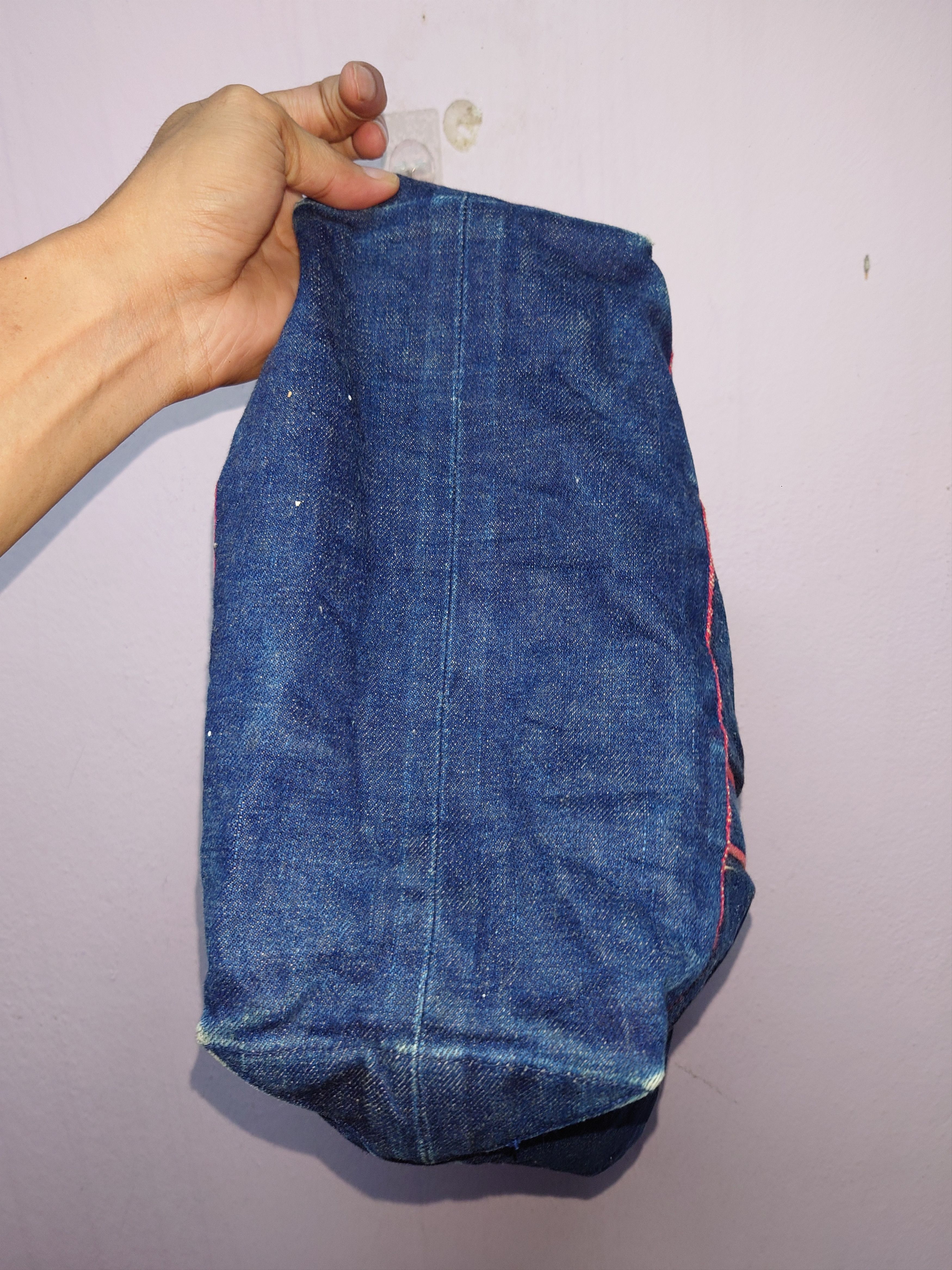Blue Blue Japan Vintage BLUE BLUE Japan Indigo Denim Multi-Pocket Tote Bag Size ONE SIZE - 6 Thumbnail