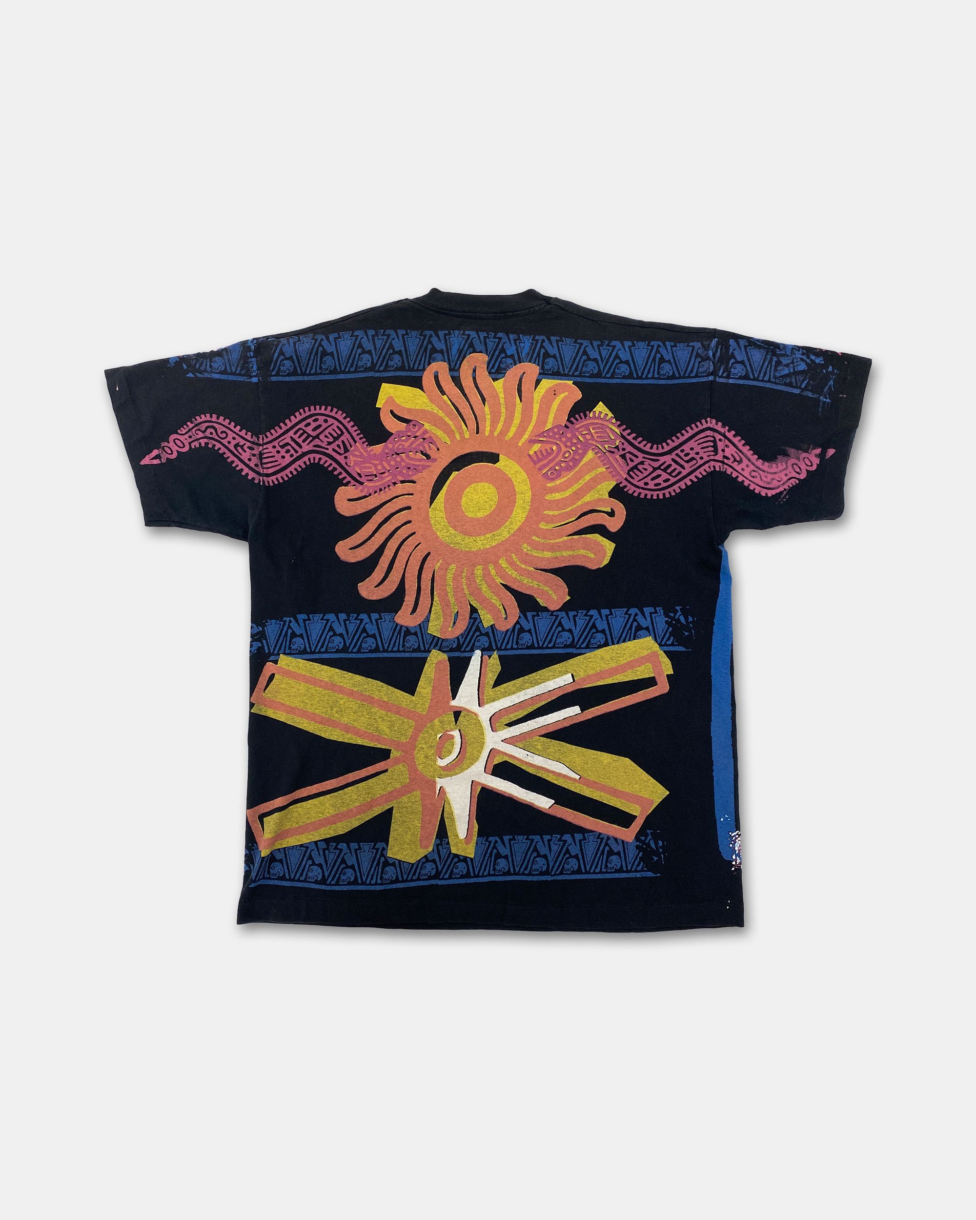 Vintage Die Toten Hosen 1990s AOP Band Single Stitch T-Shirt Size US XL / EU 56 / 4 - 3 Thumbnail