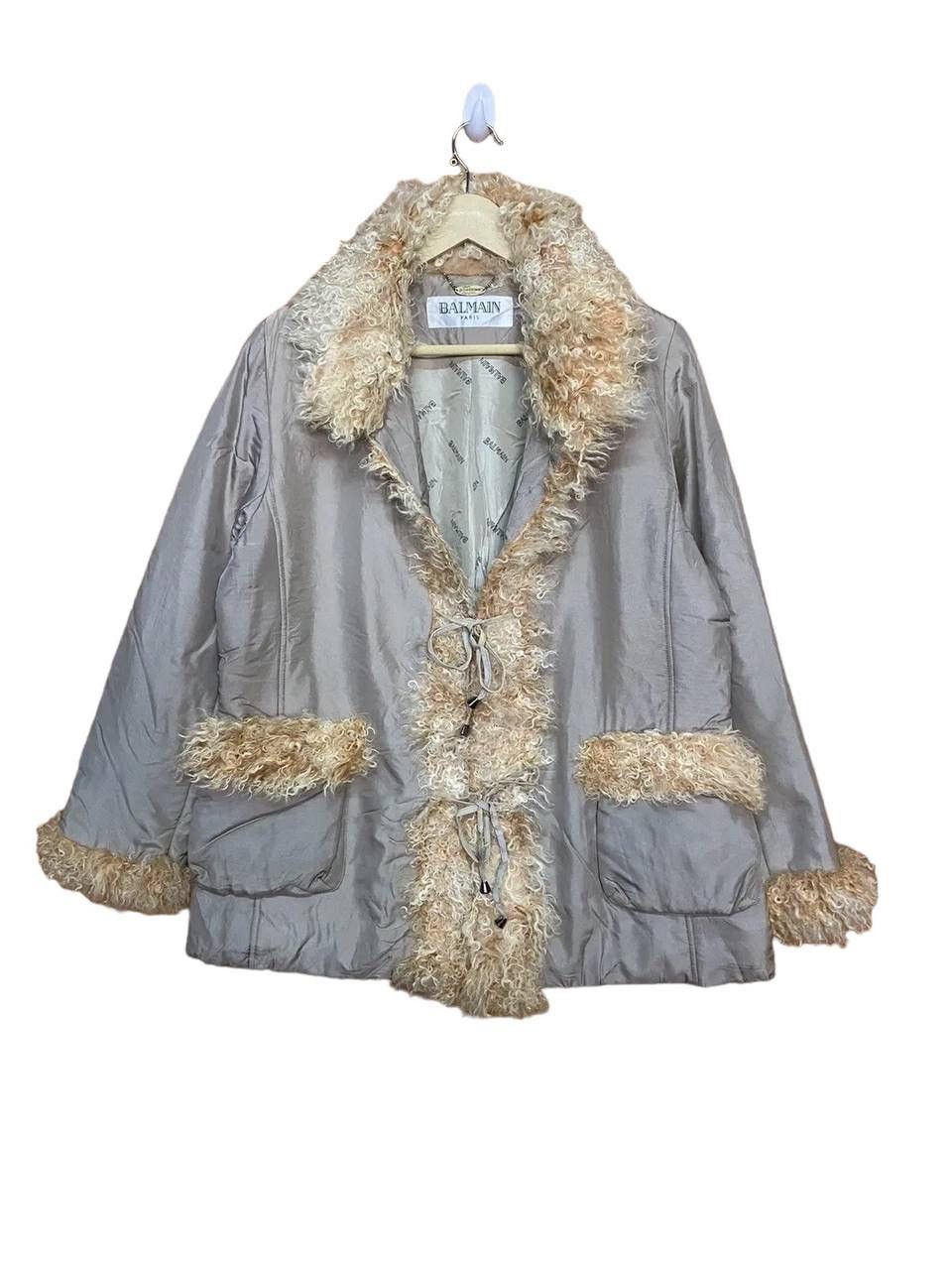 Balmain Vintage Balmain Fur Collar Jacket Size L / US 10 / IT 46 - 1 Thumbnail