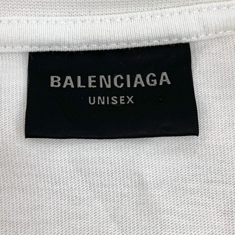 Balenciaga Balenciaga White logo monogrammed embroidered cotton crew Size US M / EU 48-50 / 2 - 6 Thumbnail