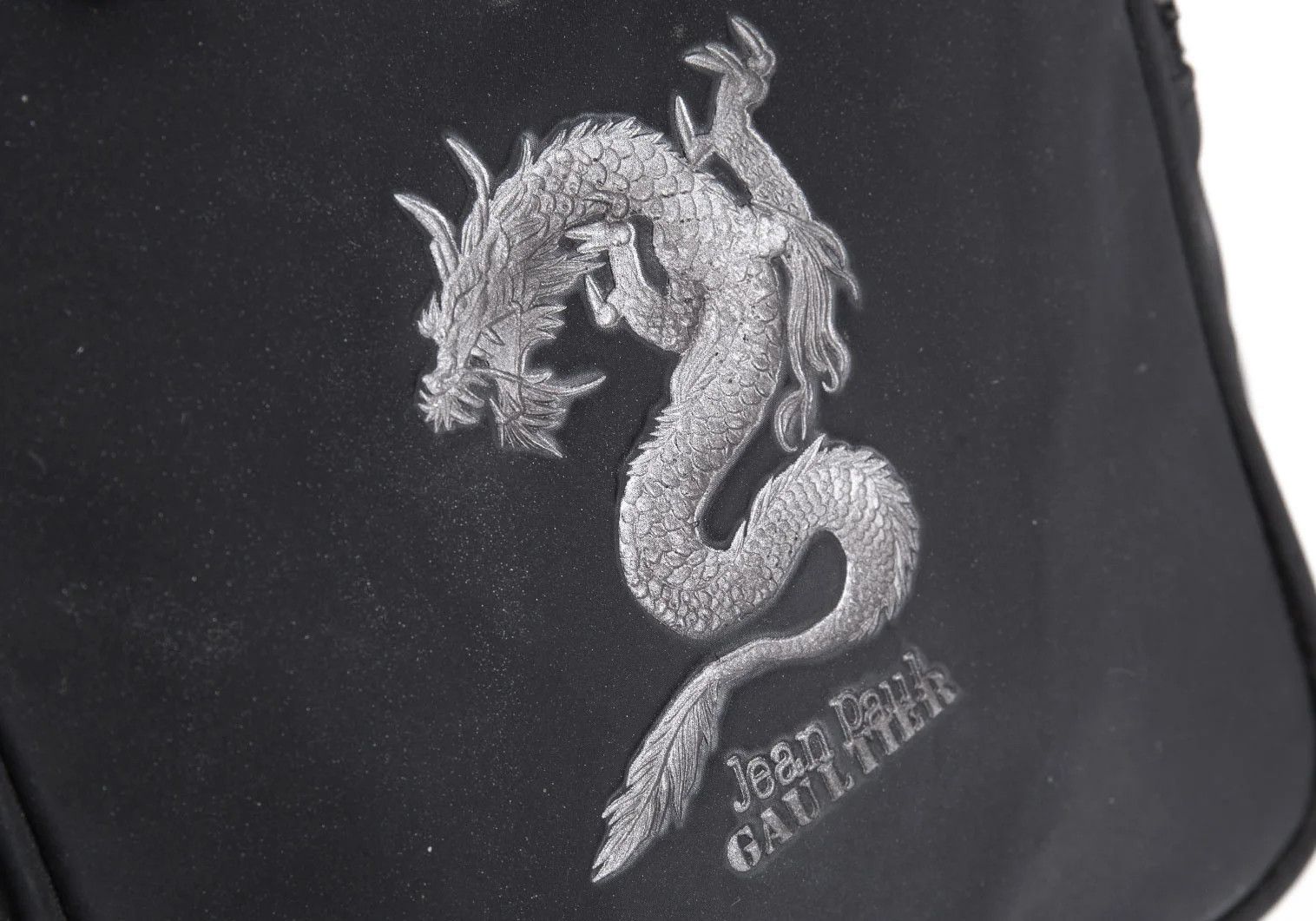 Jean Paul Gaultier Embossed Dragon Waist Bag in Black Size ONE SIZE - 9 Thumbnail