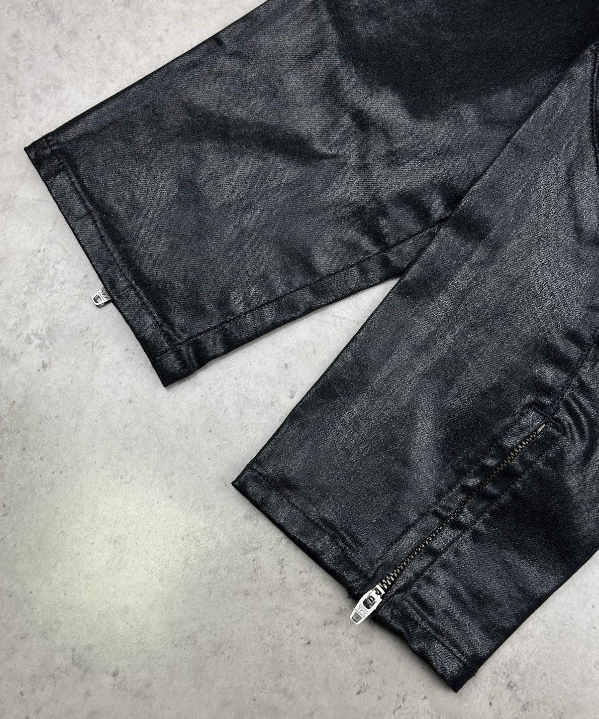 Allsaints All Saints Spitalfields Pants Women 32 Black Coated Low Rise Size 32" / US 10 / IT 46 - 6 Thumbnail