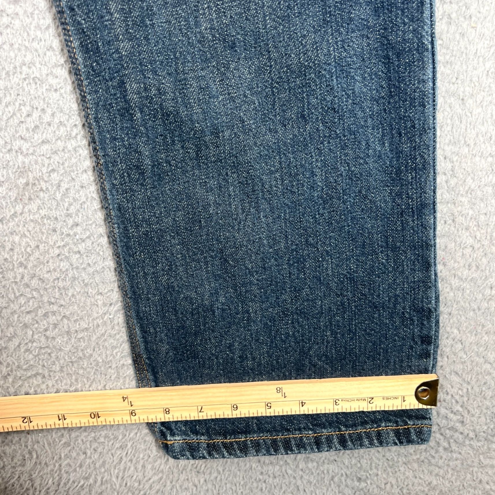 Carhartt VINTAGE Carhartt Mens Jeans 34x32 Relaxed Fit Dark Blue Cotton Denim Workwear Size US 34 / EU 50 - 2 Thumbnail
