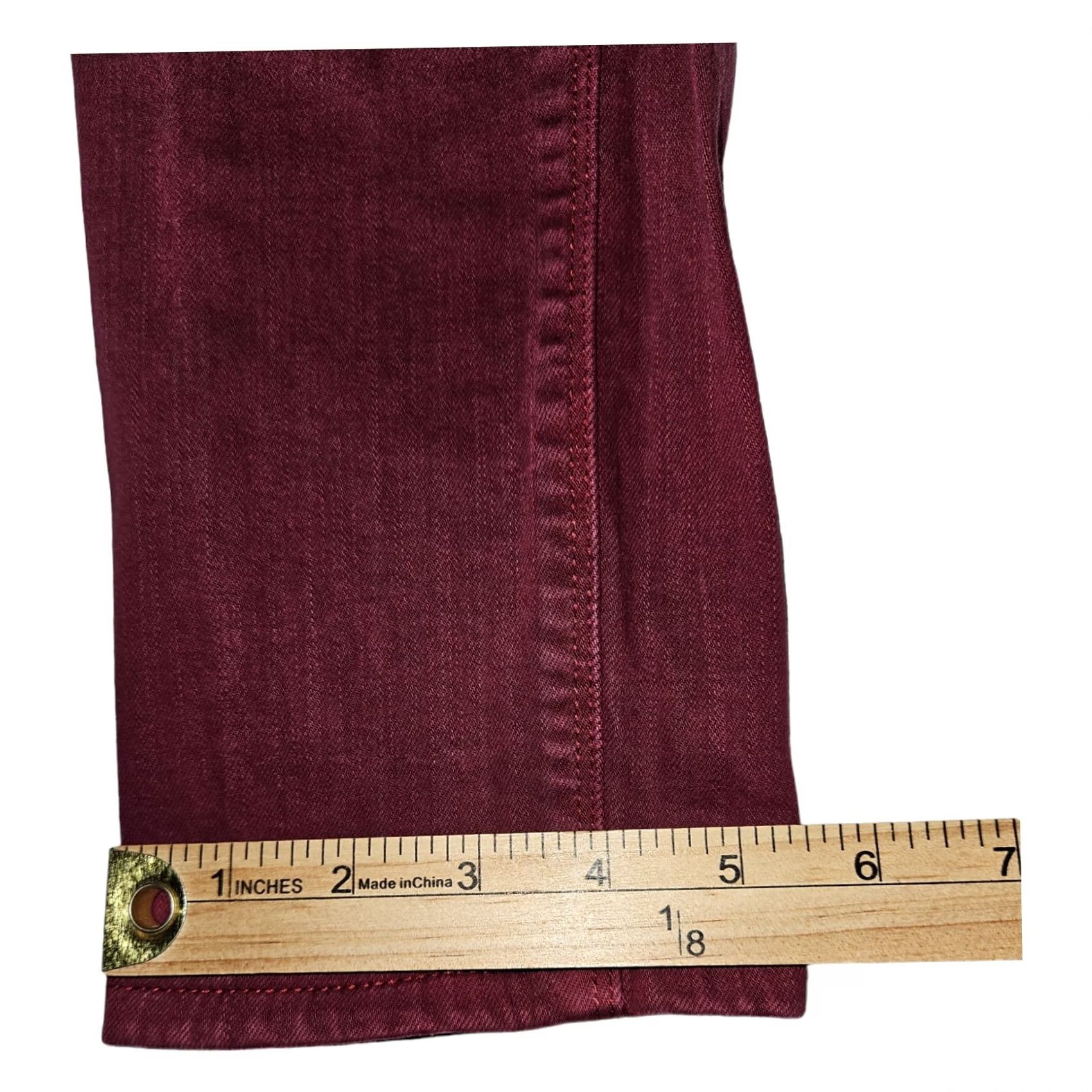 Lucky Brand Luck Brand Lolita Skinny Jeans Women 6/28 Red Stretch Casual City Preppy - 29-in Size 28" / US 6 / IT 42 - 7 Thumbnail