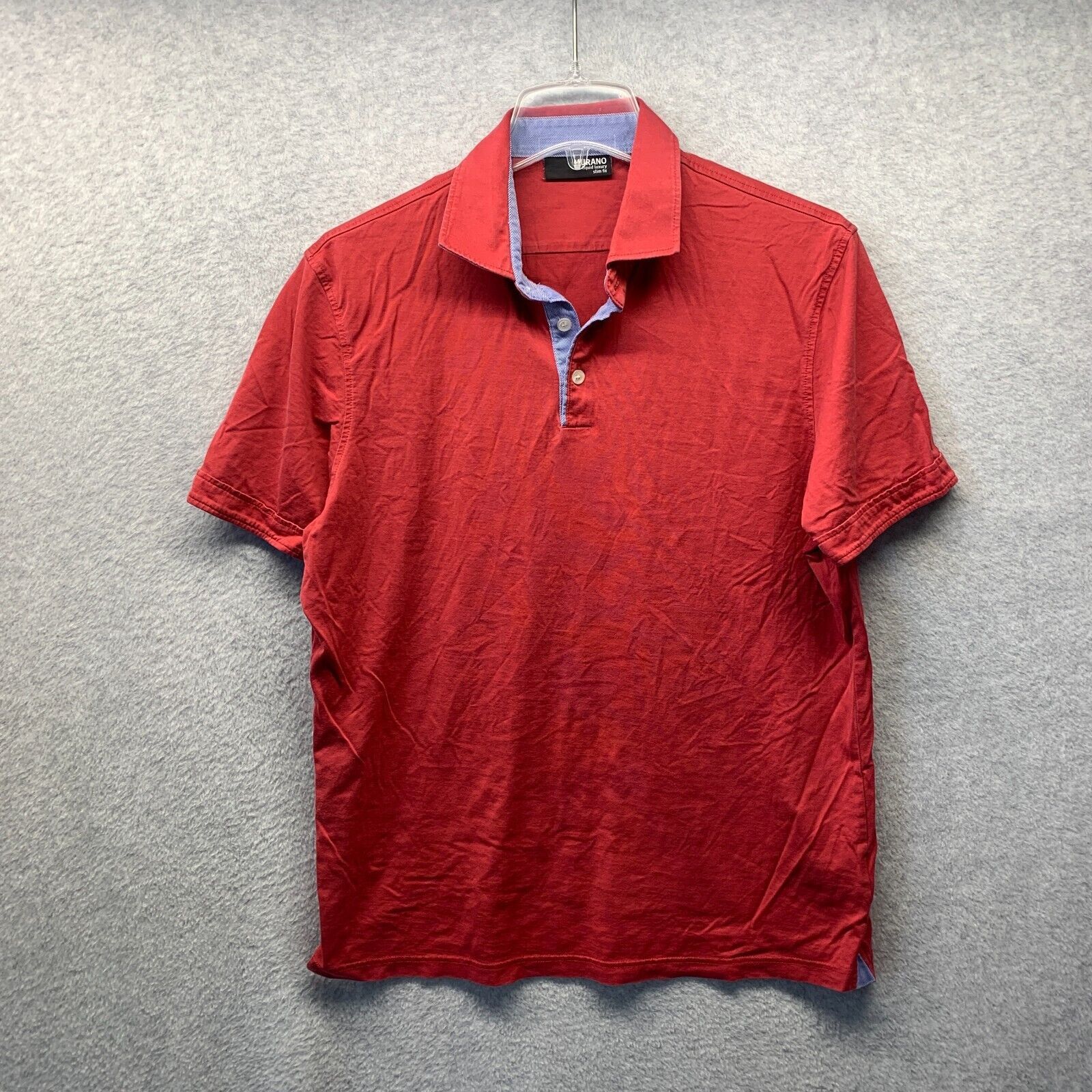 Murano Murano Polo Shirt Adult Red Slim Fit Liquid Luxury Soft Cotton