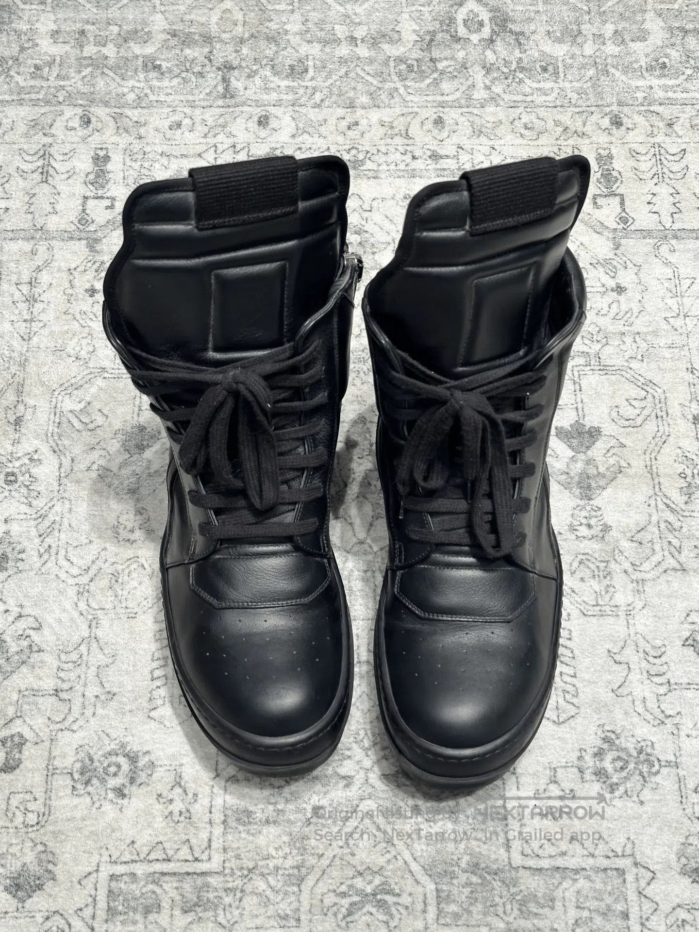 Rick Owens Rick Owens Inverted Triangle Black Leather Boots. Size US 8 / EU 41 - 1 Thumbnail