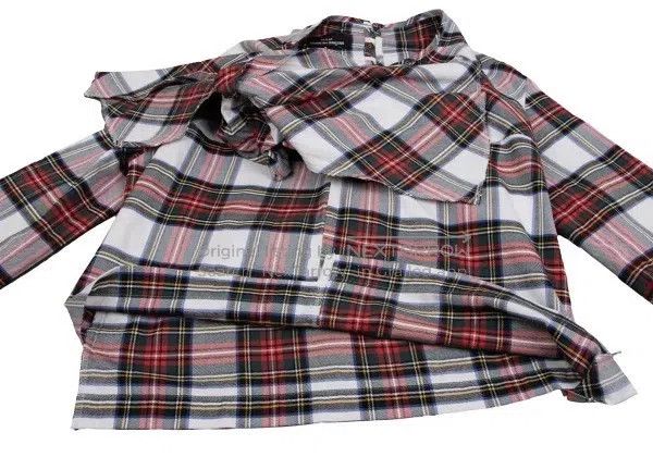 Comme des Garcons Comme Des Garcons White Retro Plaid Folded Top Size S / US 4 / IT 40 - 7 Thumbnail