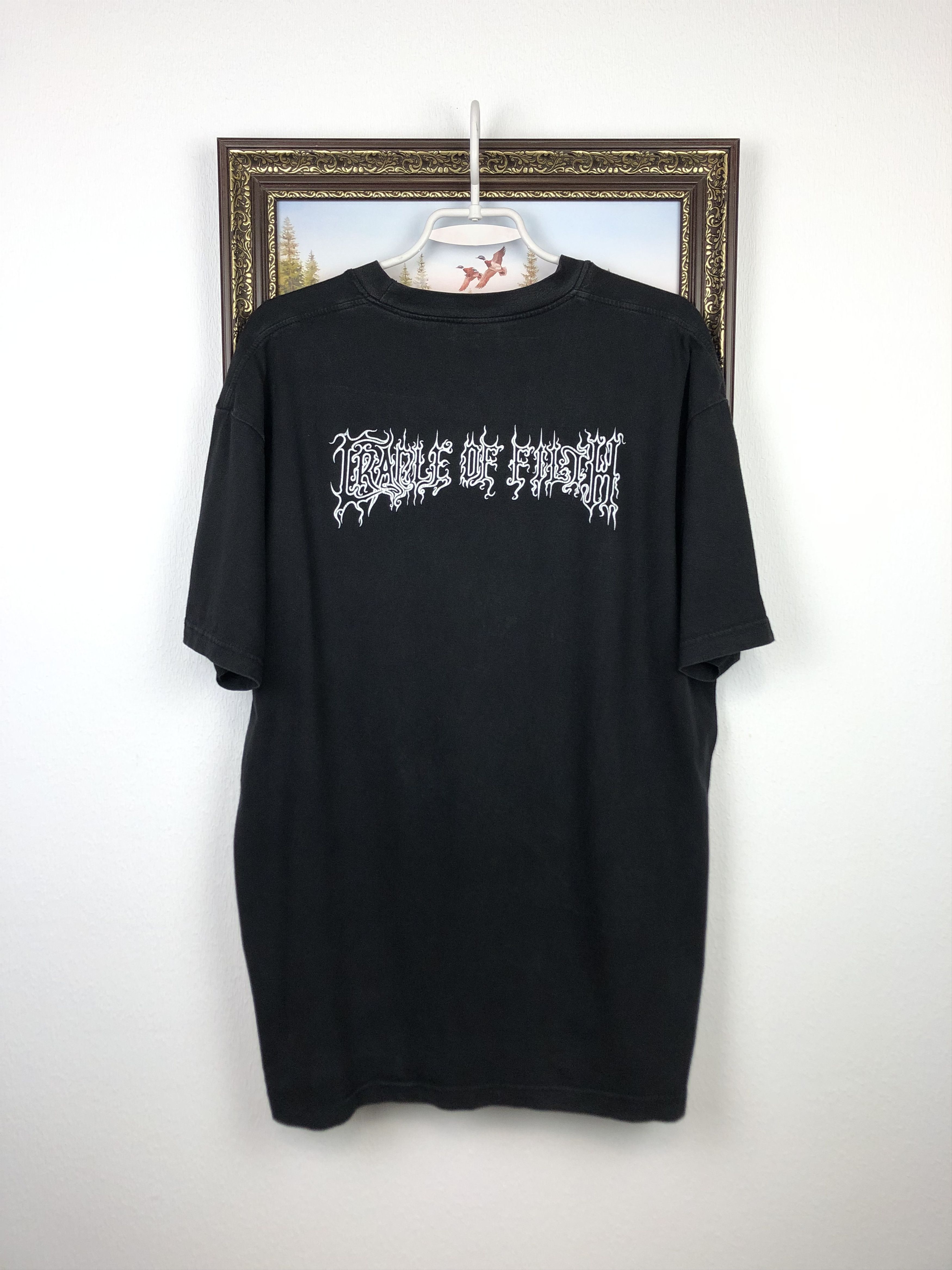 Band Tees × Vintage Vintage Cradle Of Filth Band Shirt Over Print Tee Black Rare Size US XL / EU 56 / 4 - 6 Thumbnail