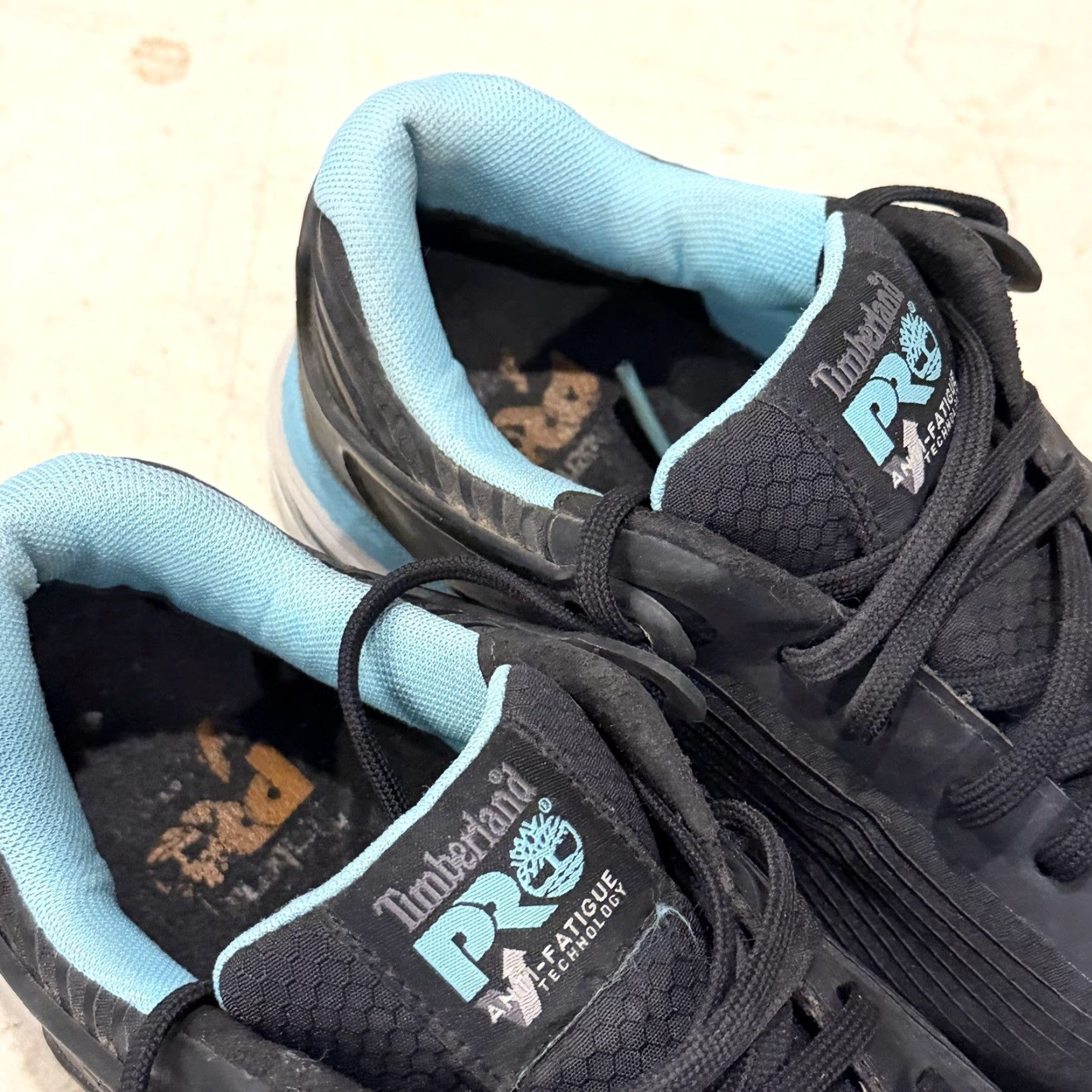 Timberland Timberland PRO Drivetrain Safety Toe Work Sneakers Womens Size 10 Black Textile Rubber M Lace Up Low Top Size US 8 / IT 38 - 3 Thumbnail