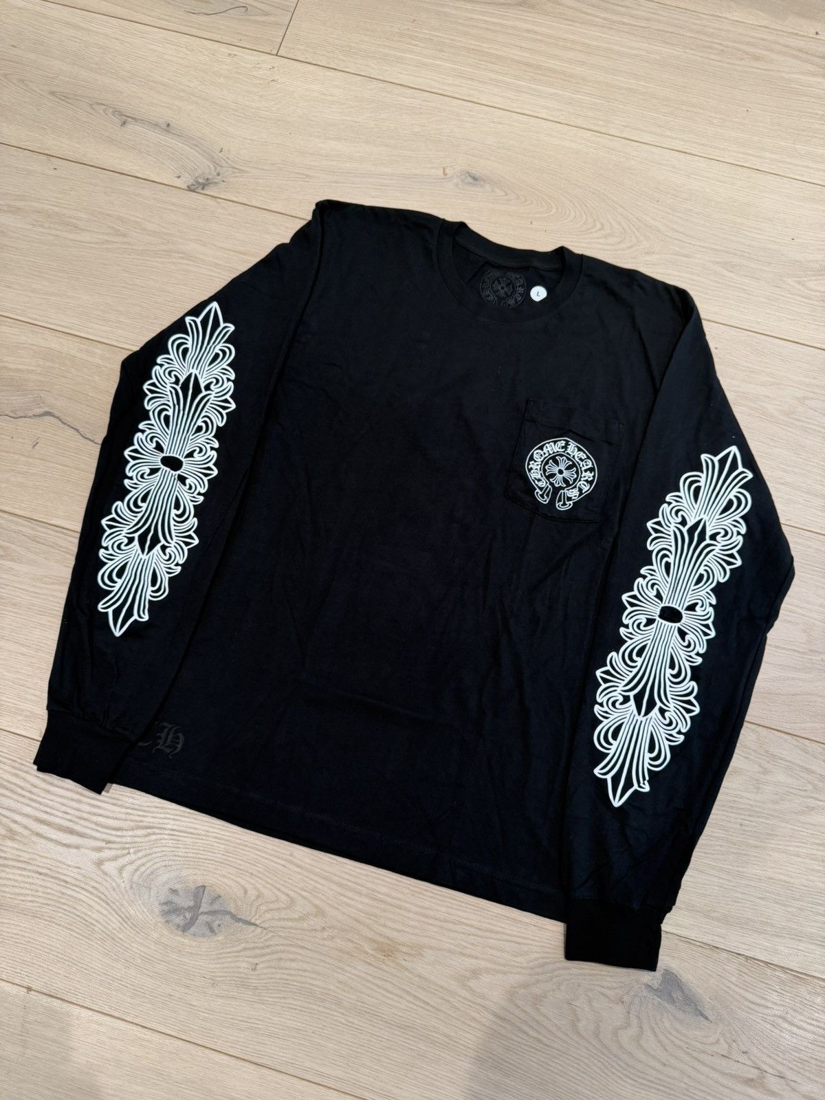 Chrome Hearts BRAND NEW Chrome Hearts Floral Horseshoe Long Sleeve