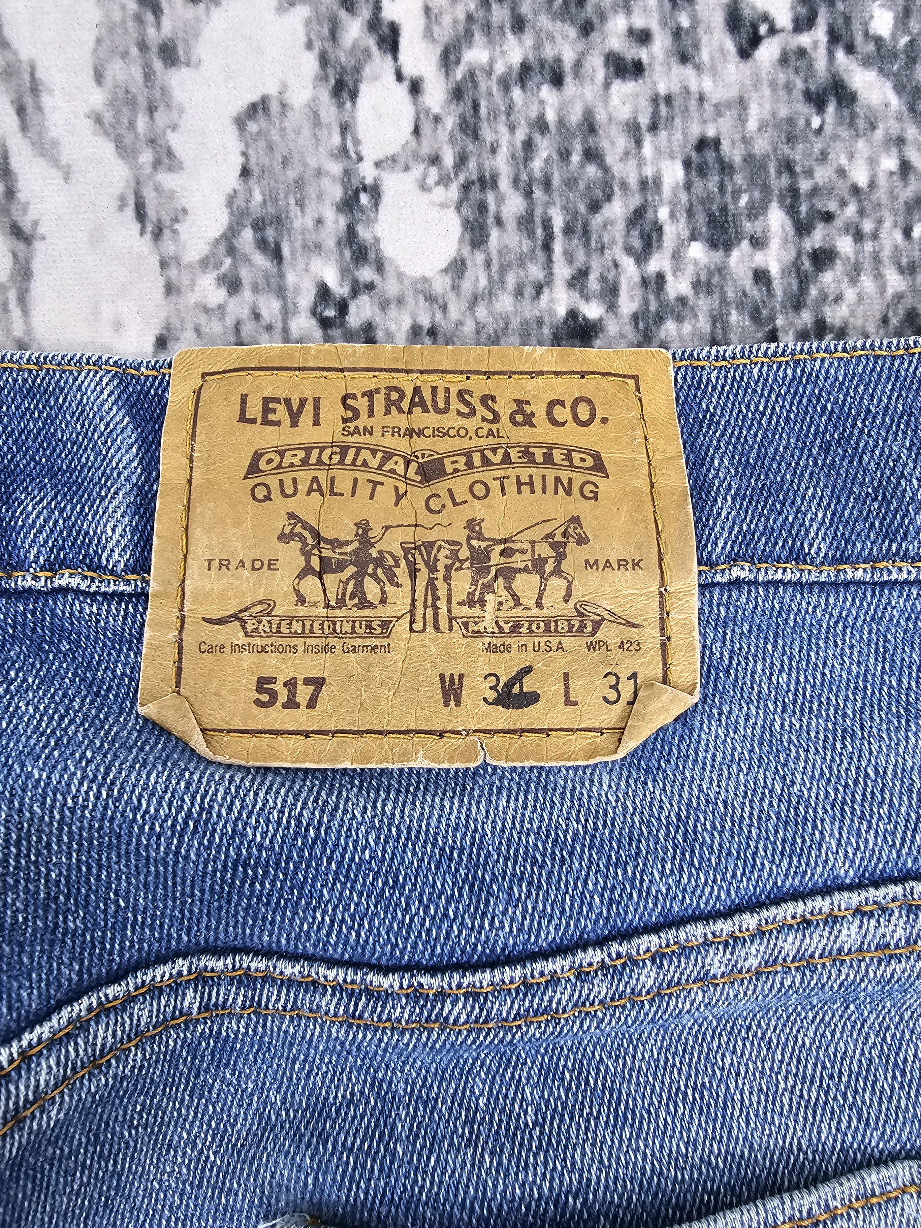 Levi's Vintage LEVIS 517 Ripped Bootcut Flare Strech Jeans L0447 Size US 34 / EU 50 - 14 Thumbnail