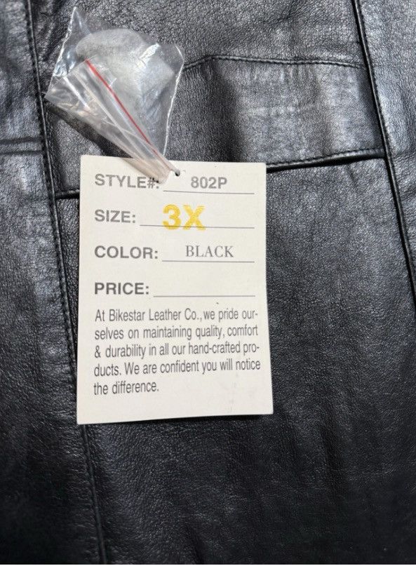 Other Bike Star Genuine Leather Motorcycle Vest Black 3X Biker NWT Size US XXL / EU 58 / 5 - 7 Thumbnail