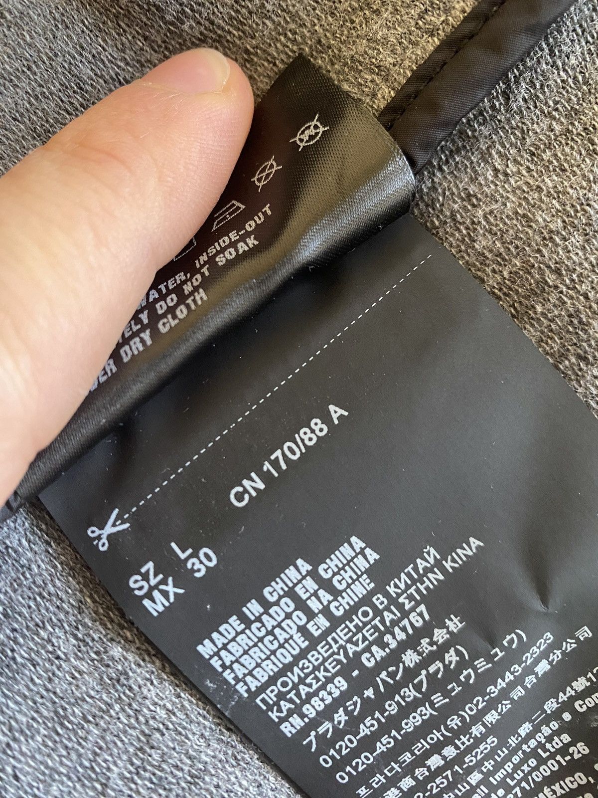 Prada Prada grey hoodie Size US S / EU 44-46 / 1 - 8 Thumbnail