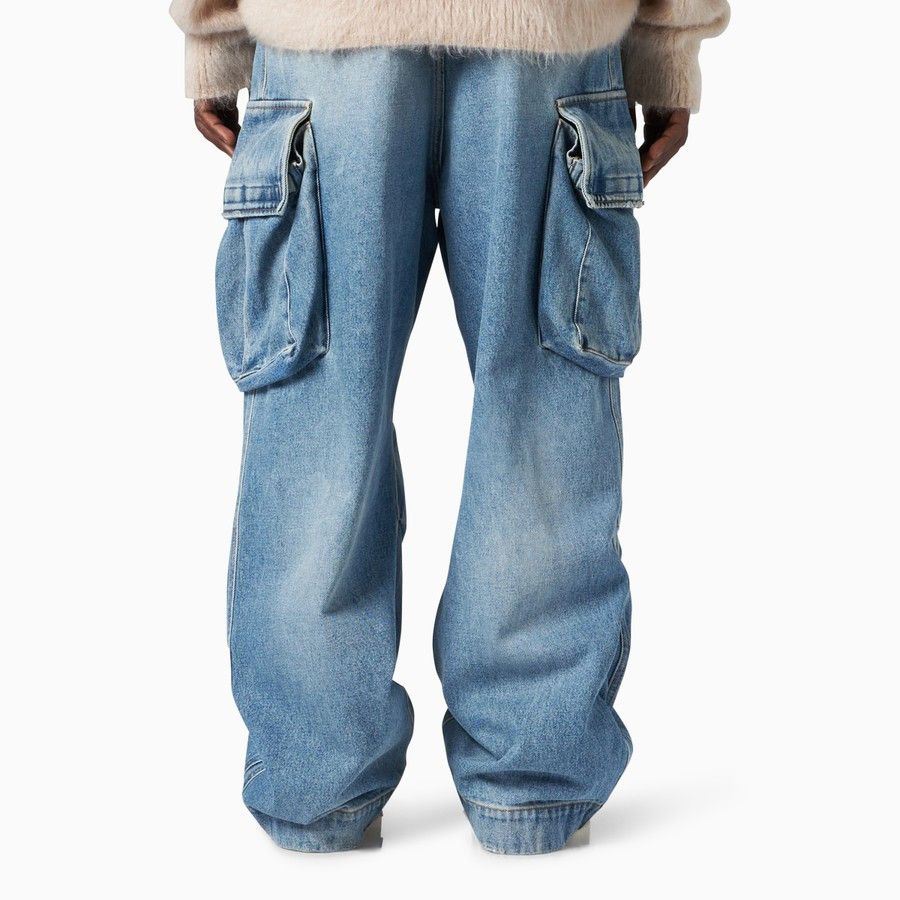1989 STUDIO o1d2blof1124 Denim Cargo Jeans in Blue Size US 29 - 6 Thumbnail