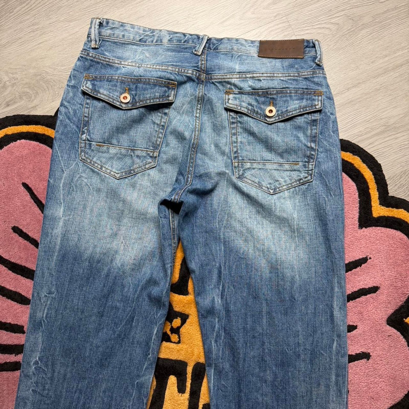 Sean John × Vintage Vintage Sean John Hamilton Relaxed Straight Leg Denim Jeans Size US 32 / EU 48 - 8 Thumbnail