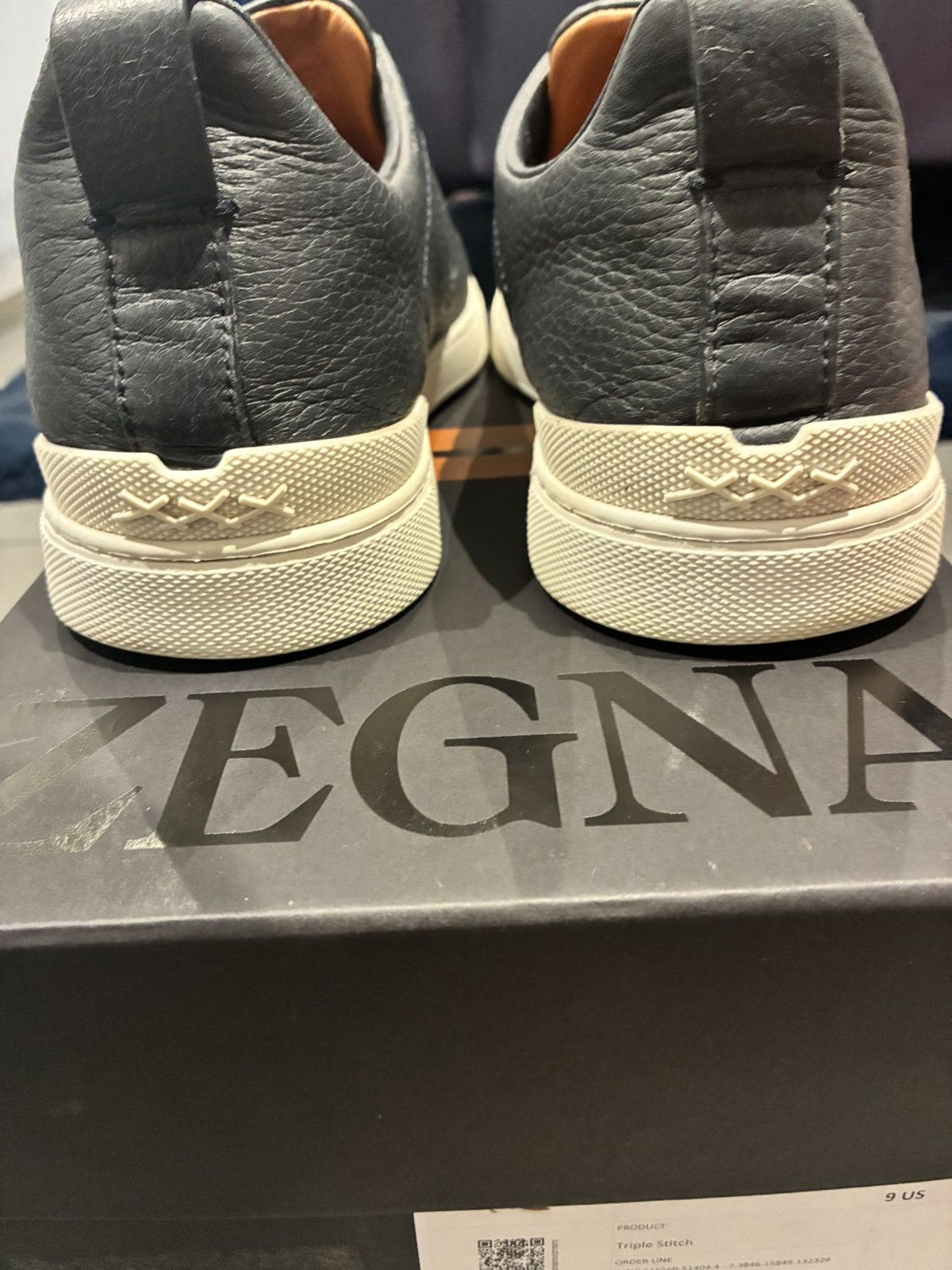 Ermenegildo Zegna Zegna navy triple stitch uk 7 eu 41 Size US 8 / EU 41 - 4 Thumbnail
