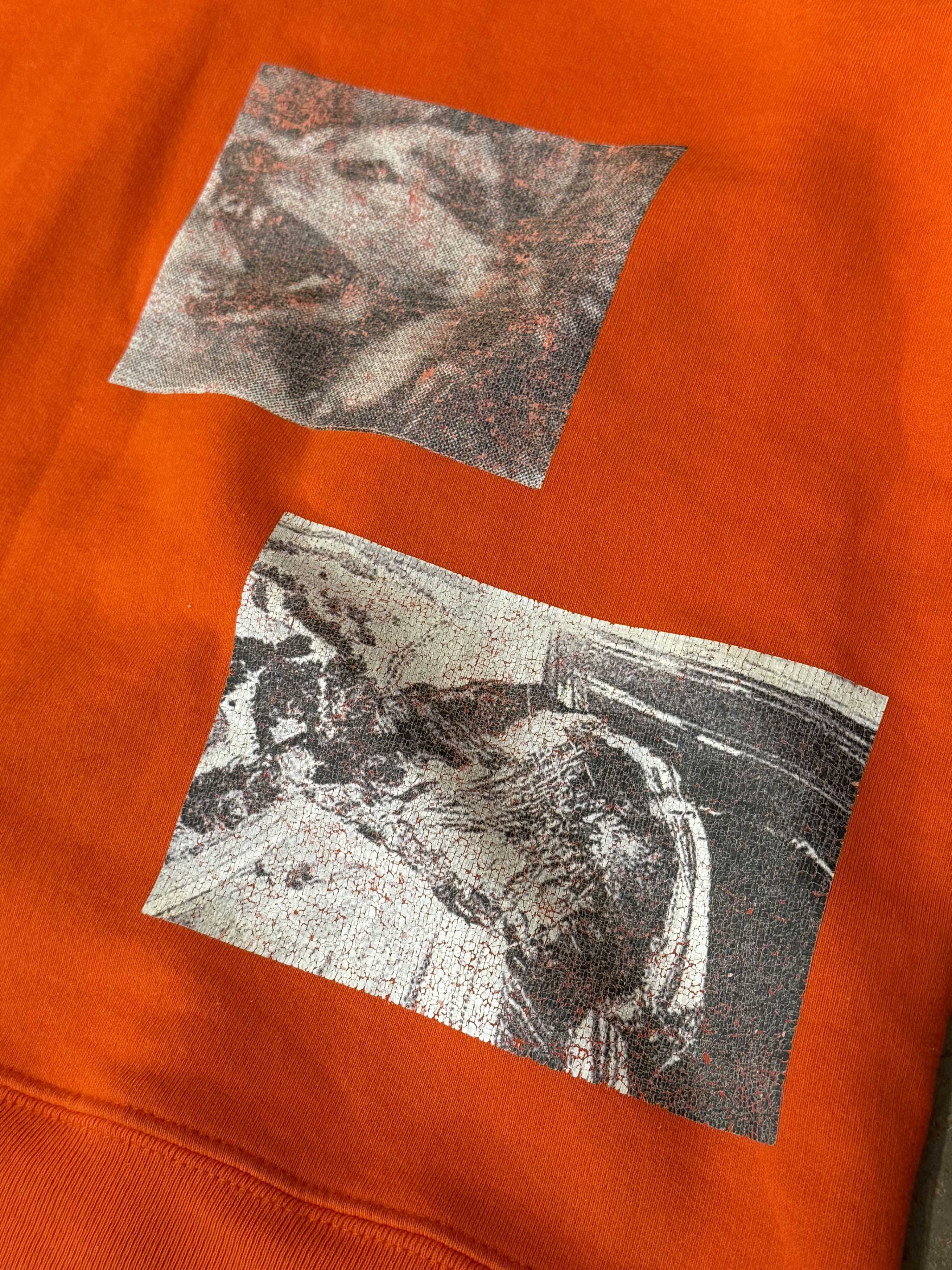 Raf Simons Raf Simons XX Storm Orange Crewneck Size US XL / EU 56 / 4 - 5 Thumbnail