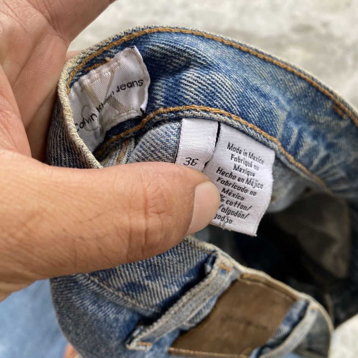 Hysteric Glamour × If Six Was Nine × Le Grande Bleu (L.G.B.) Vintage 90's Calvin Klein Jeans w36 Size US 36 / EU 52 - 7 Thumbnail
